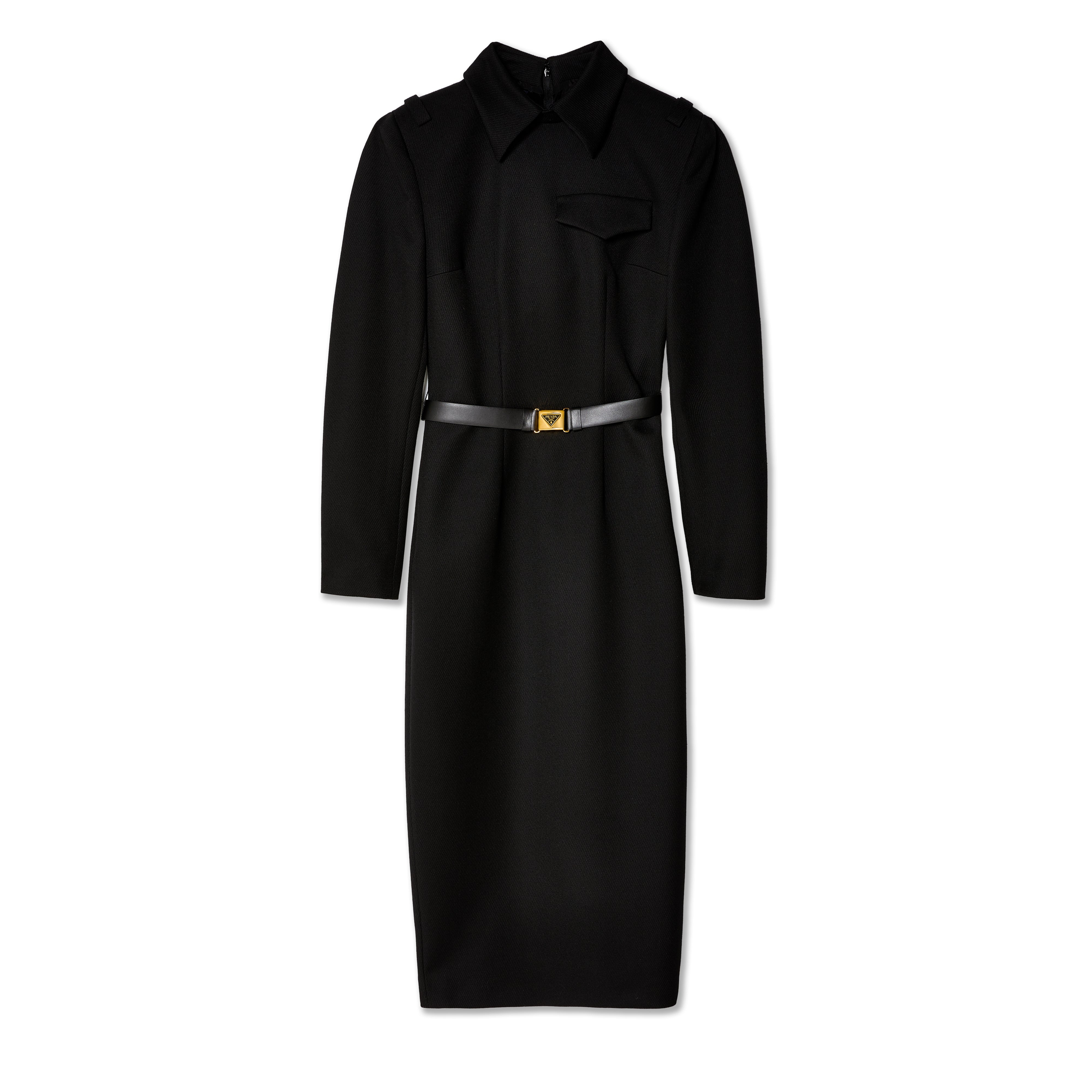 Prada: Women's Stretch Natt Dress (Black) | DSMNY E-SHOP Prada: Women's Stretch Natt Dress (Black) | DSMNY E-SHOP