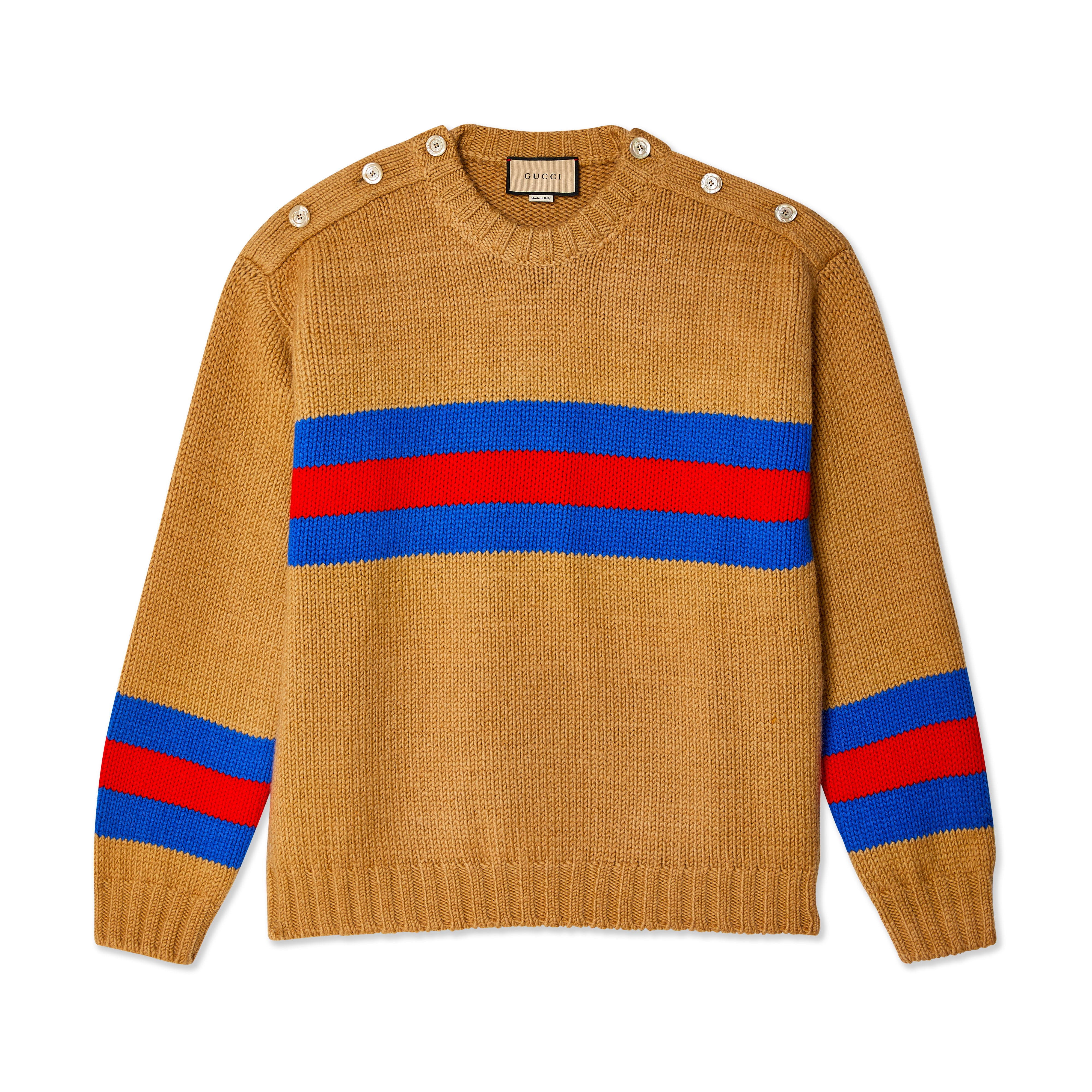 Gucci Kingsnake intarsia sweater  Mens striped sweater, Wool sweater men,  Hoodie fashion