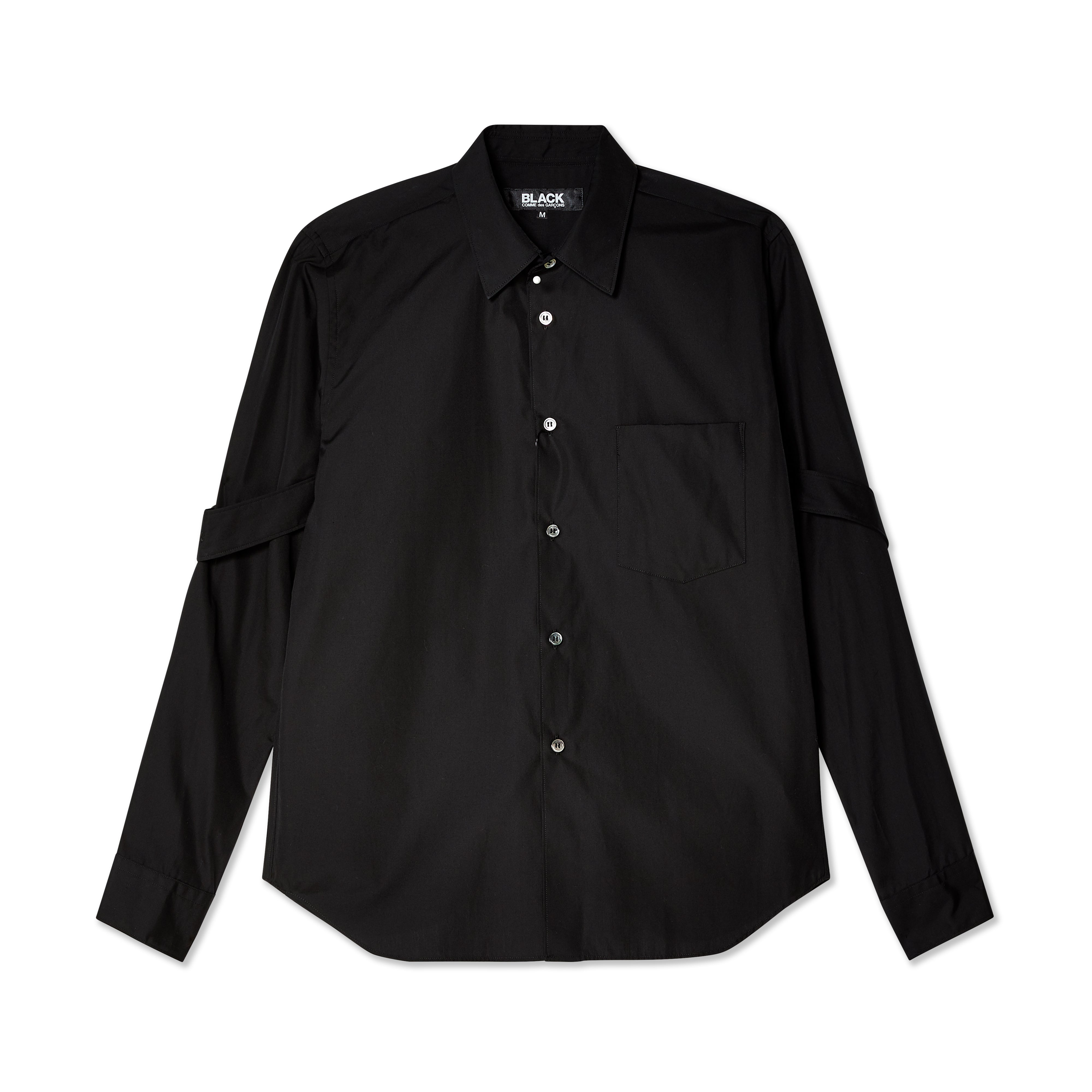 BLACK Comme des Garçons - Buckled Arm Shirt - (Black)