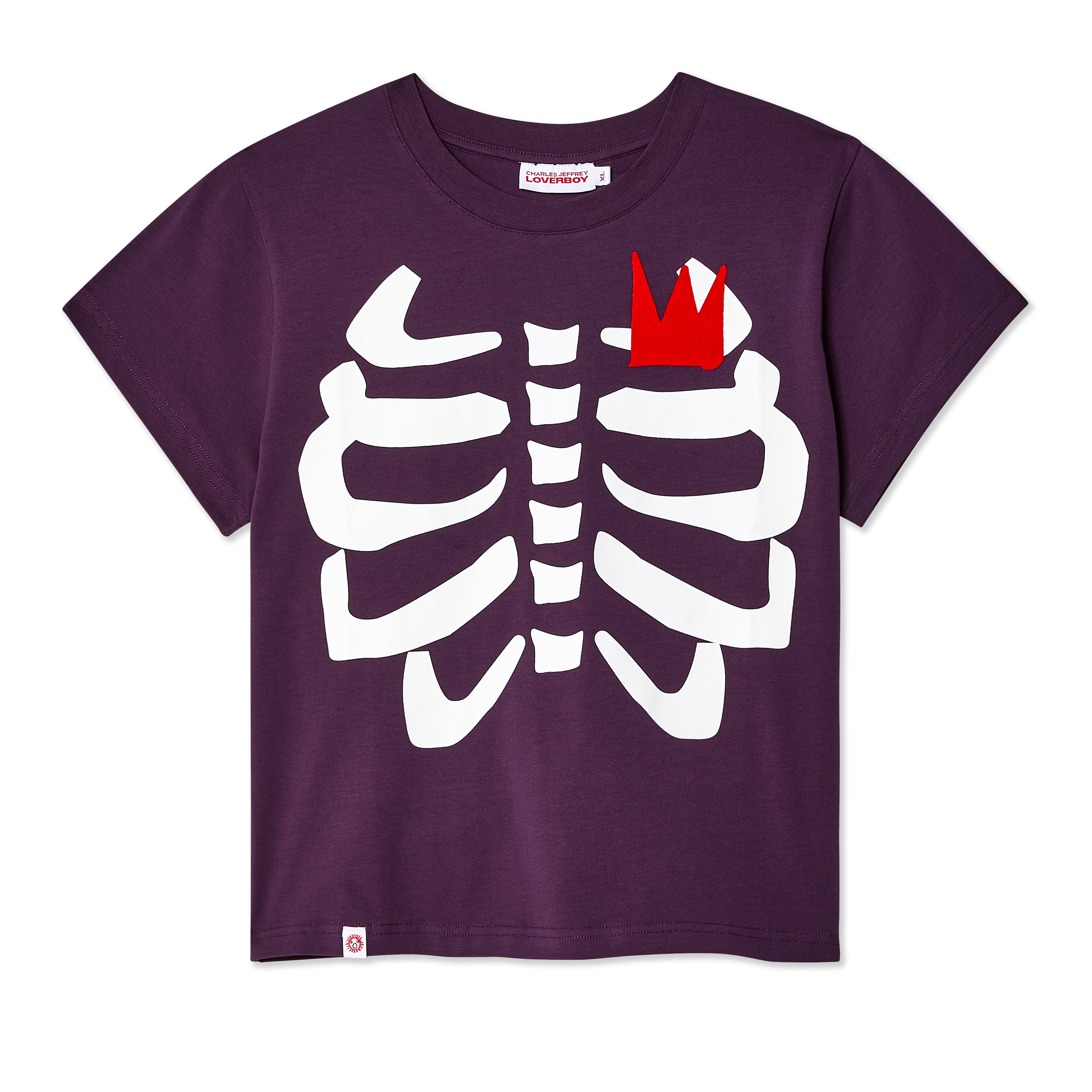 Charles Jeffrey Men's Graphic Baby Tee (Purple) DSMNY