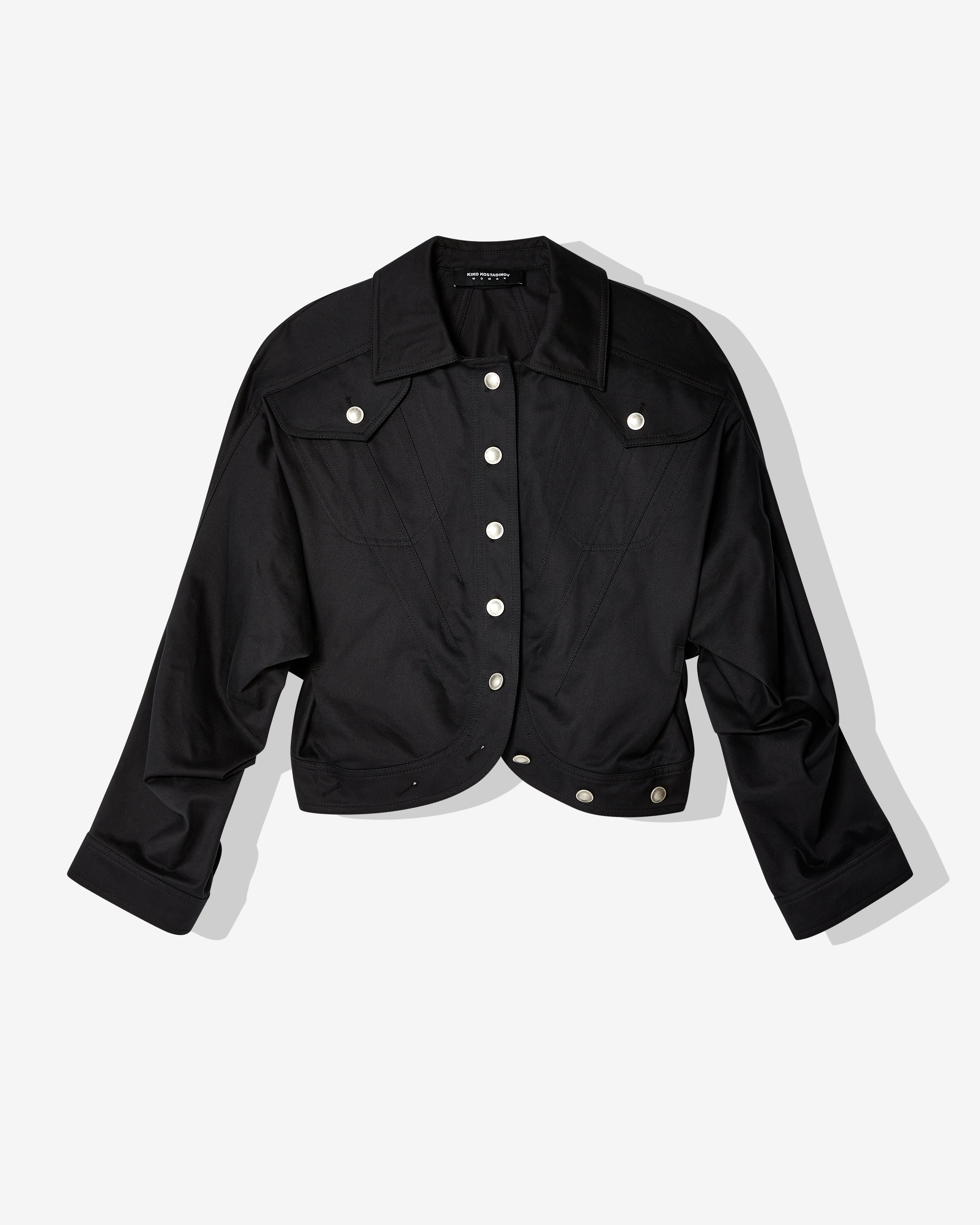 Kiko Kostadinov - Women's Apollinaire Cropped Jacket - (Sable Black)