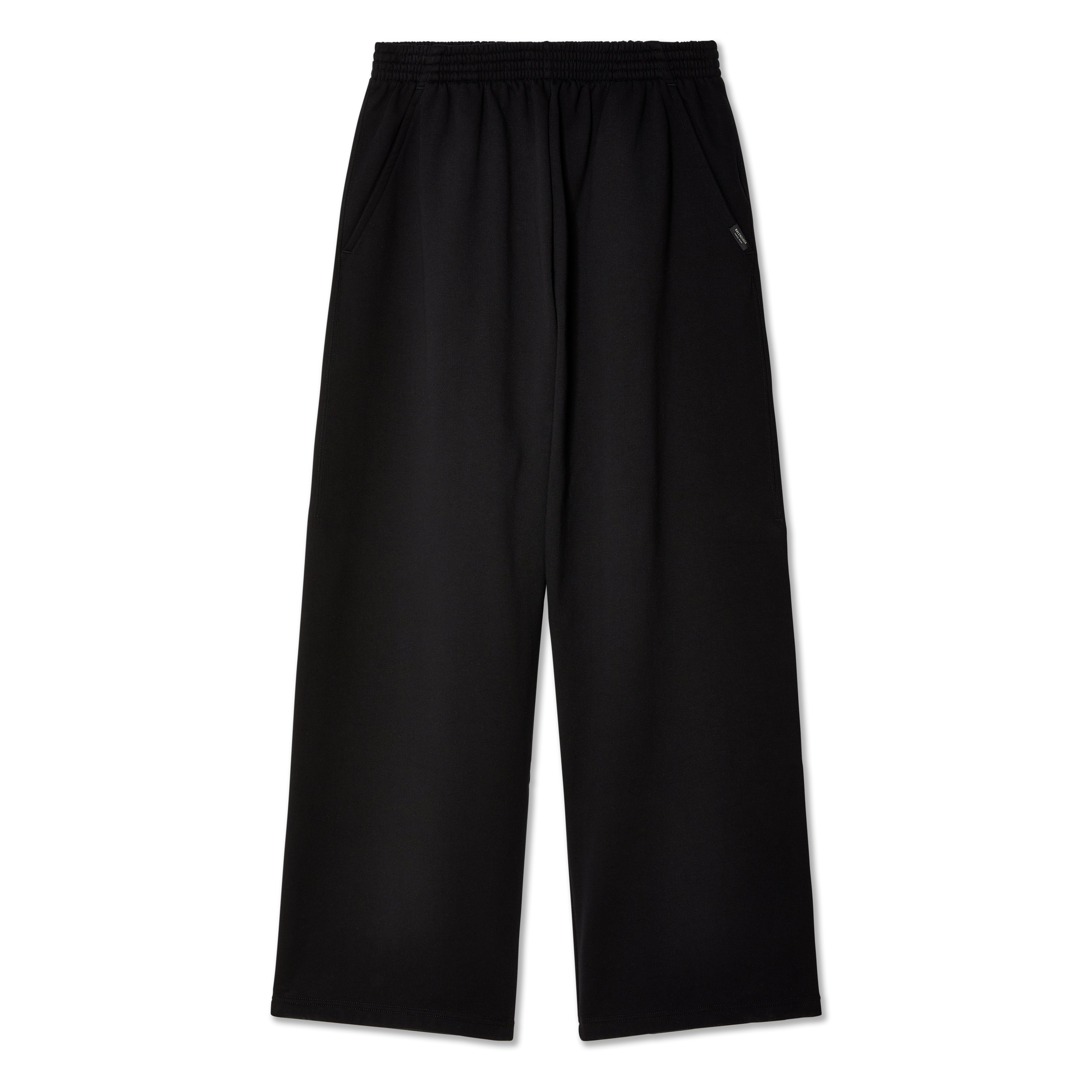 Buy Balenciaga Baggy Sweatpants In Black - Washed Black & White At 30% Off