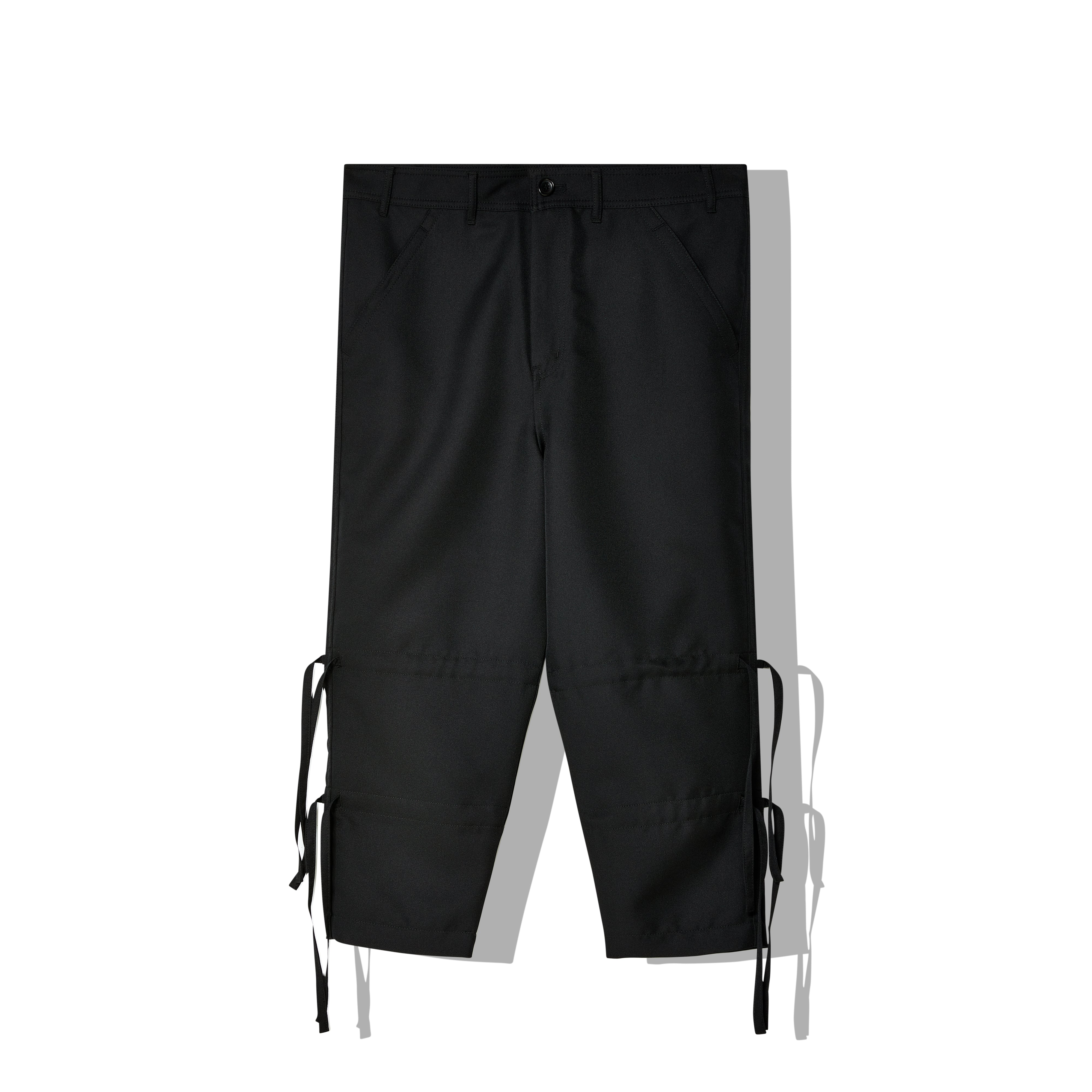 CDG Shirt: Men's Drawstring Detail Pants (Black) | DSMNY E-SHOP