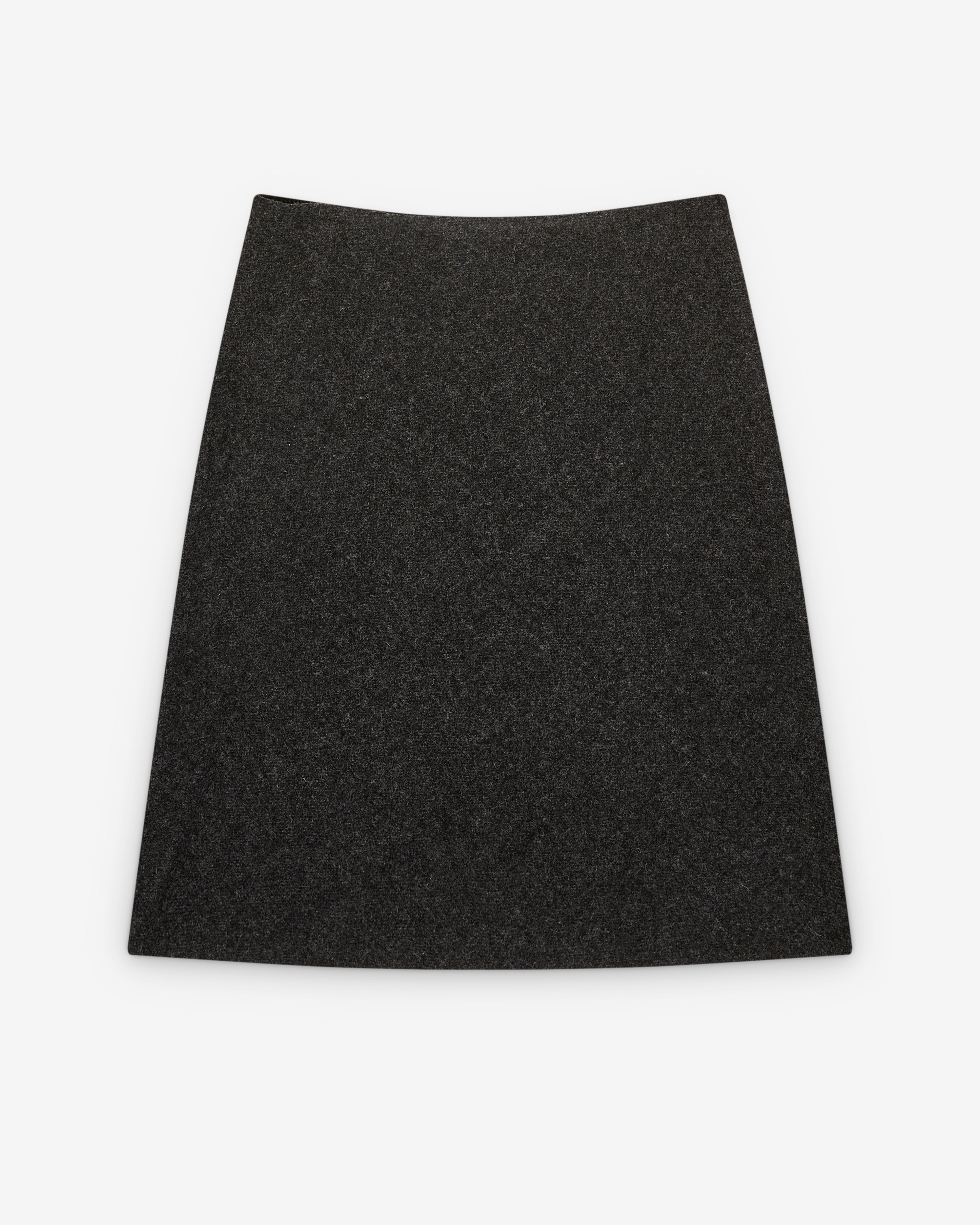 Miu Miu: Women's Shetland Wool Skirt (Anthracite) | DSMNY E-SHOP