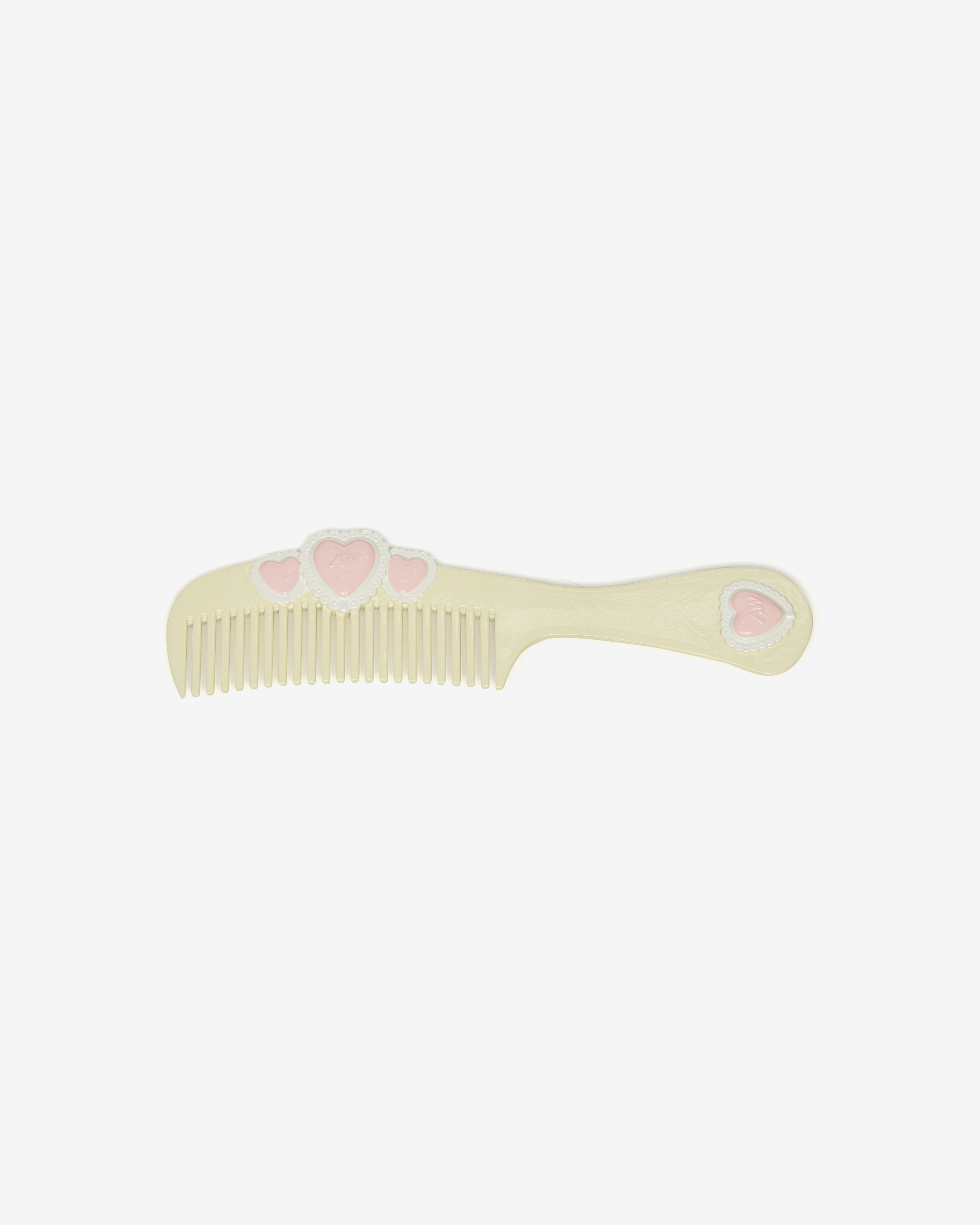Ashley Williams: Women's Heart Comb Brooch (Cream) | DSMNY E-SHOP