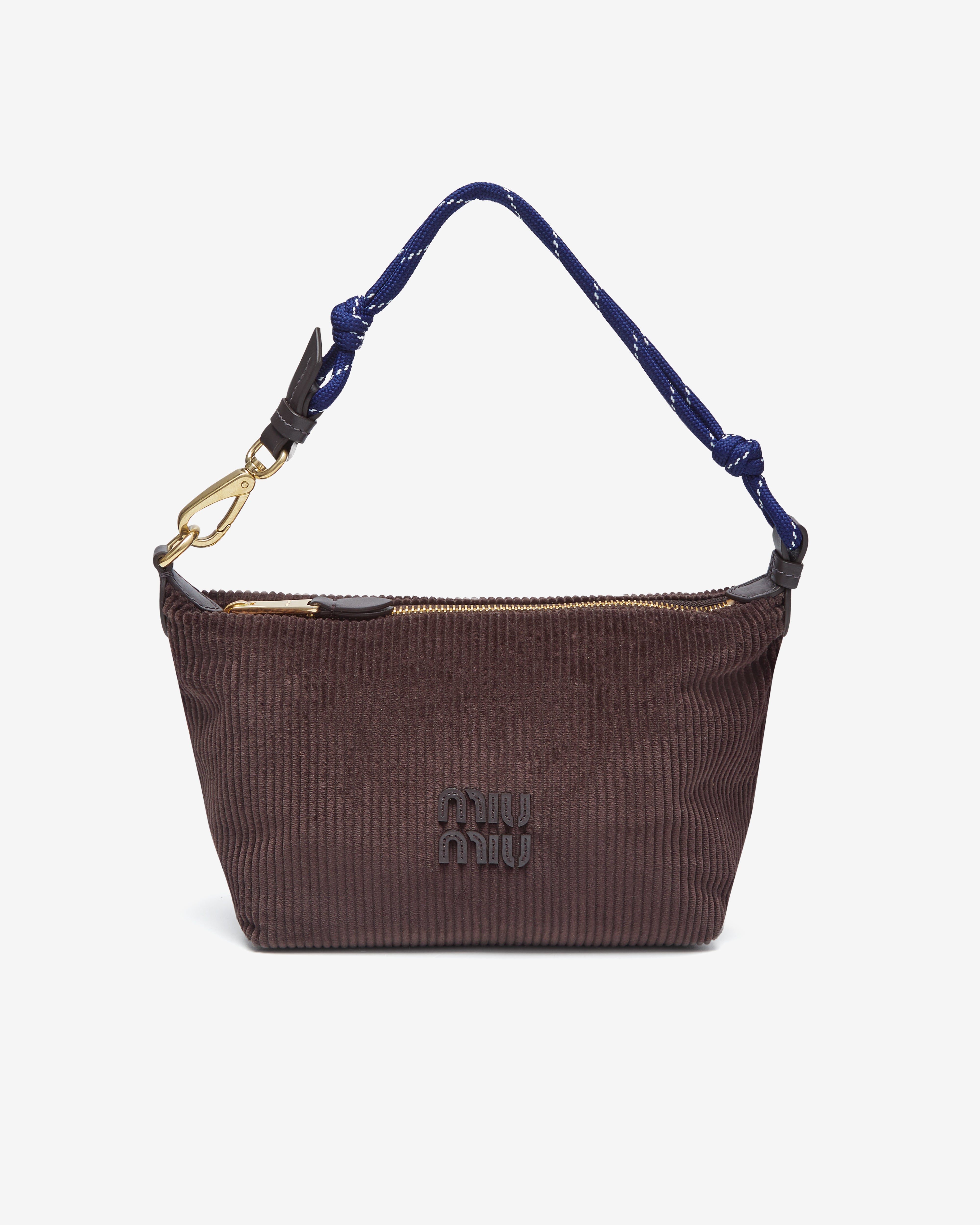 Miu Miu: Women's Leather Pouch (Ebony) | DSMNY E-SHOP