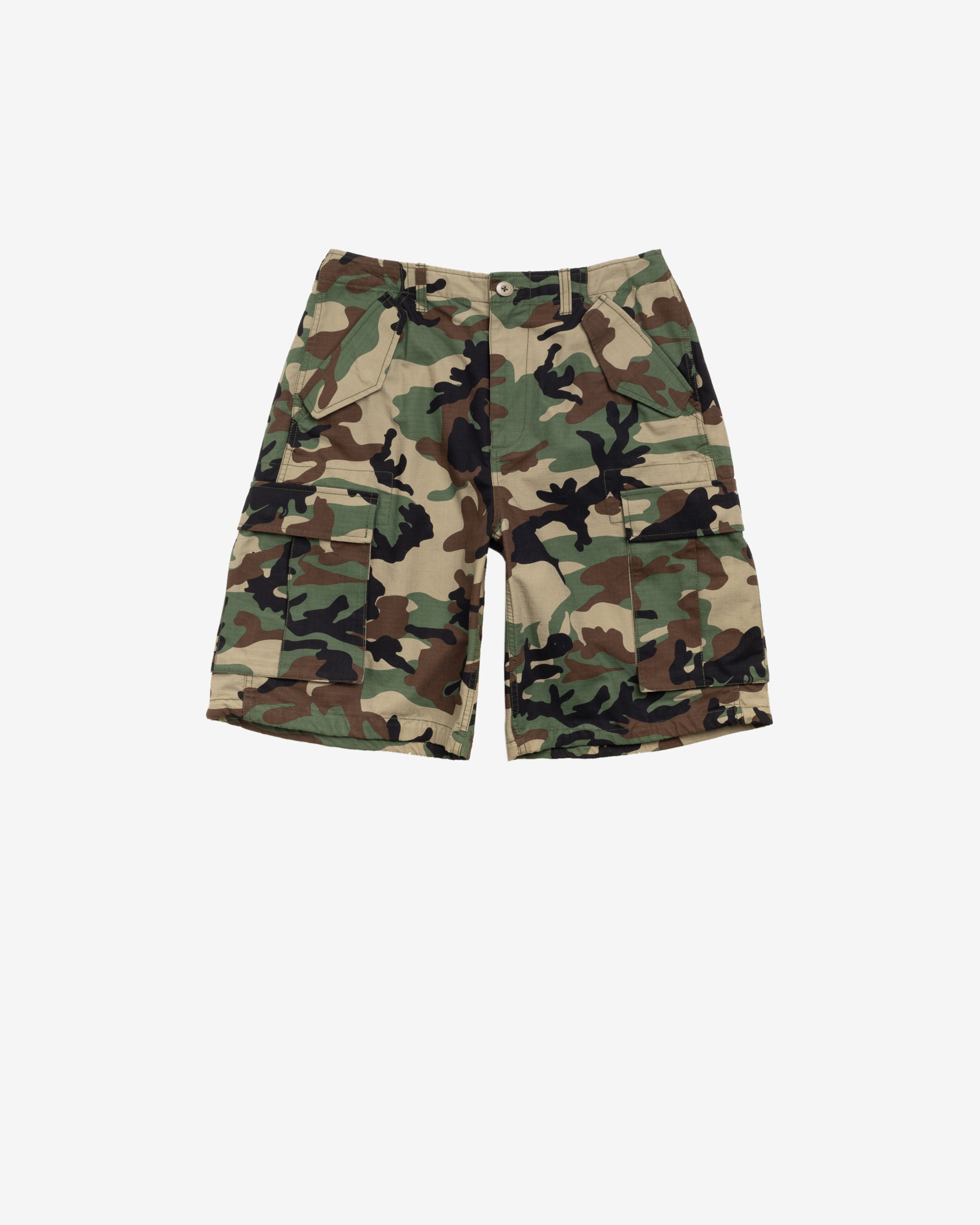 Stüssy: Men's Cargo Short Ripstop (Wood Camo) | DSMNY E-SHOP