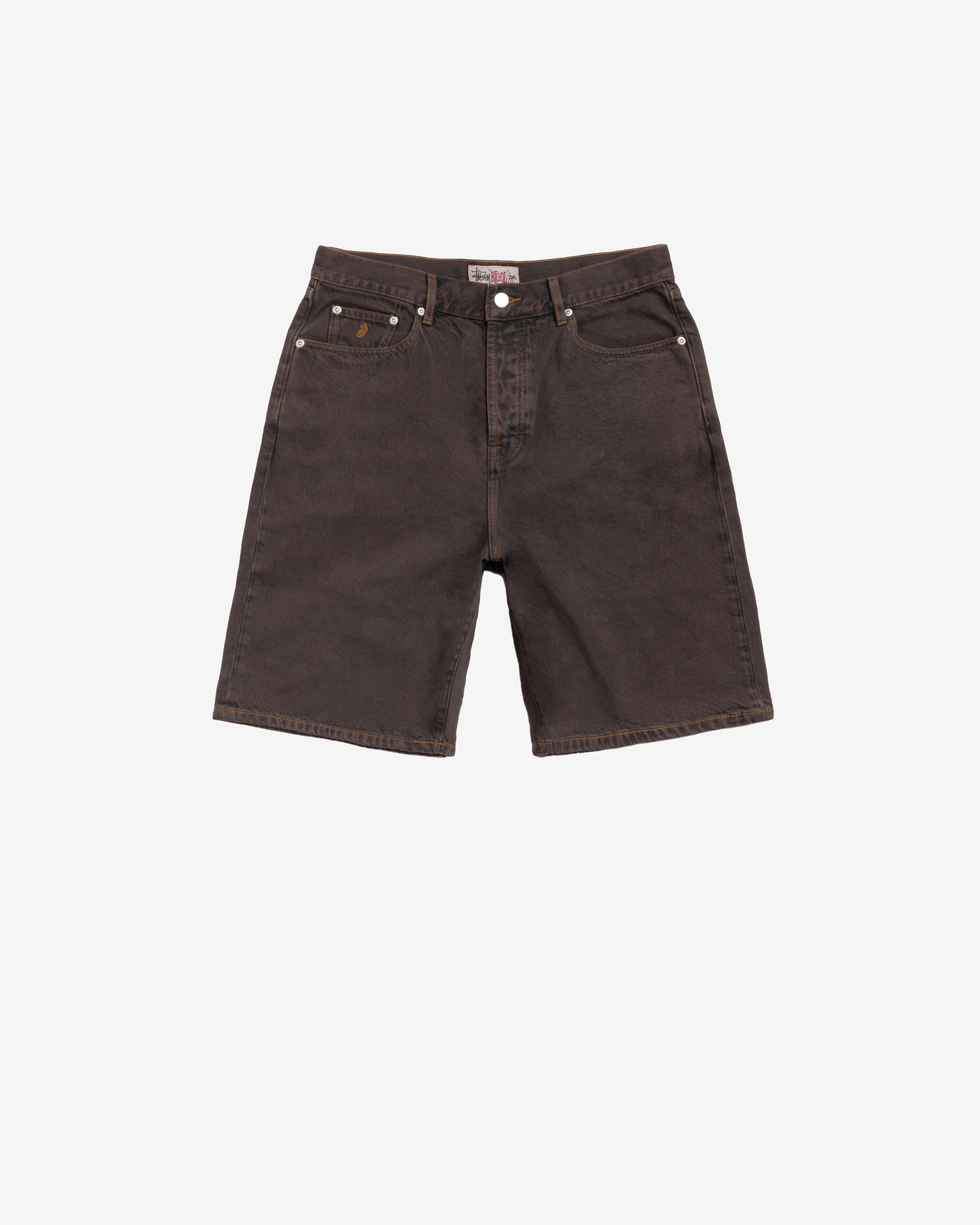 Stüssy: Men's Big Ol Shorts Resin Denim (Brown) | DSMNY E-SHOP