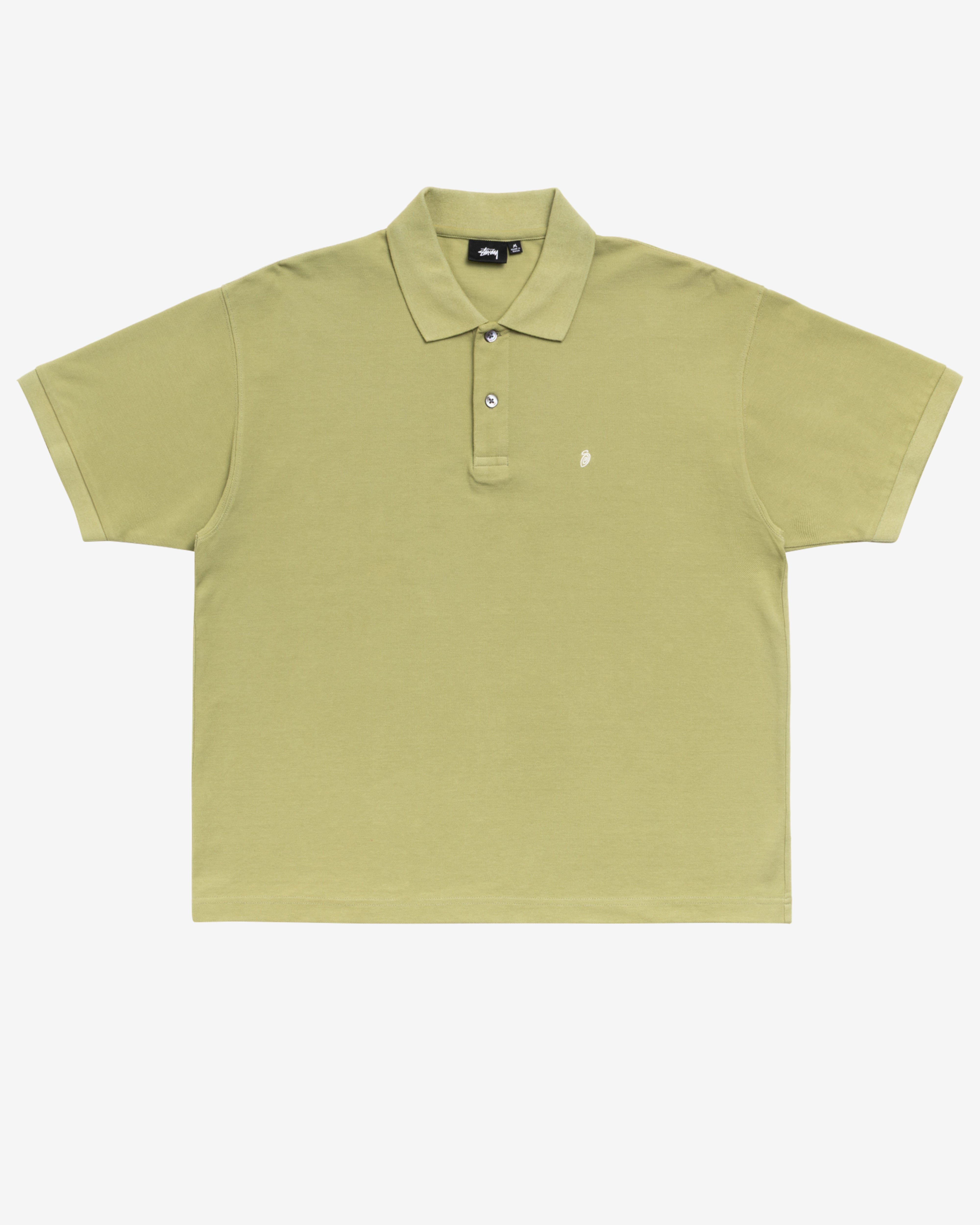 Stüssy: Men's Classic Pique Polo (Leaf) | DSMNY E-SHOP