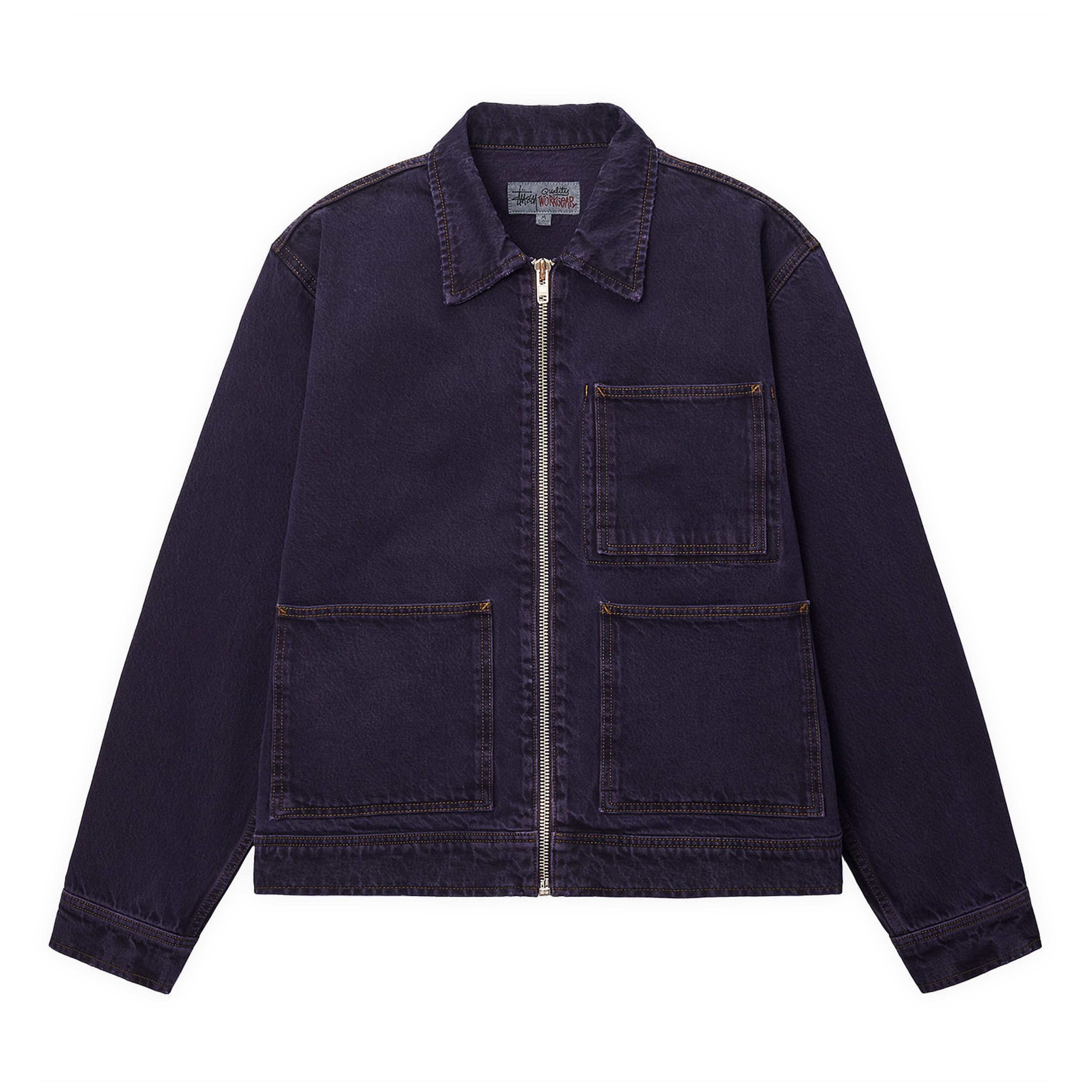 Stüssy - Men's Zip Work Denim Jacket - (Night Shade)