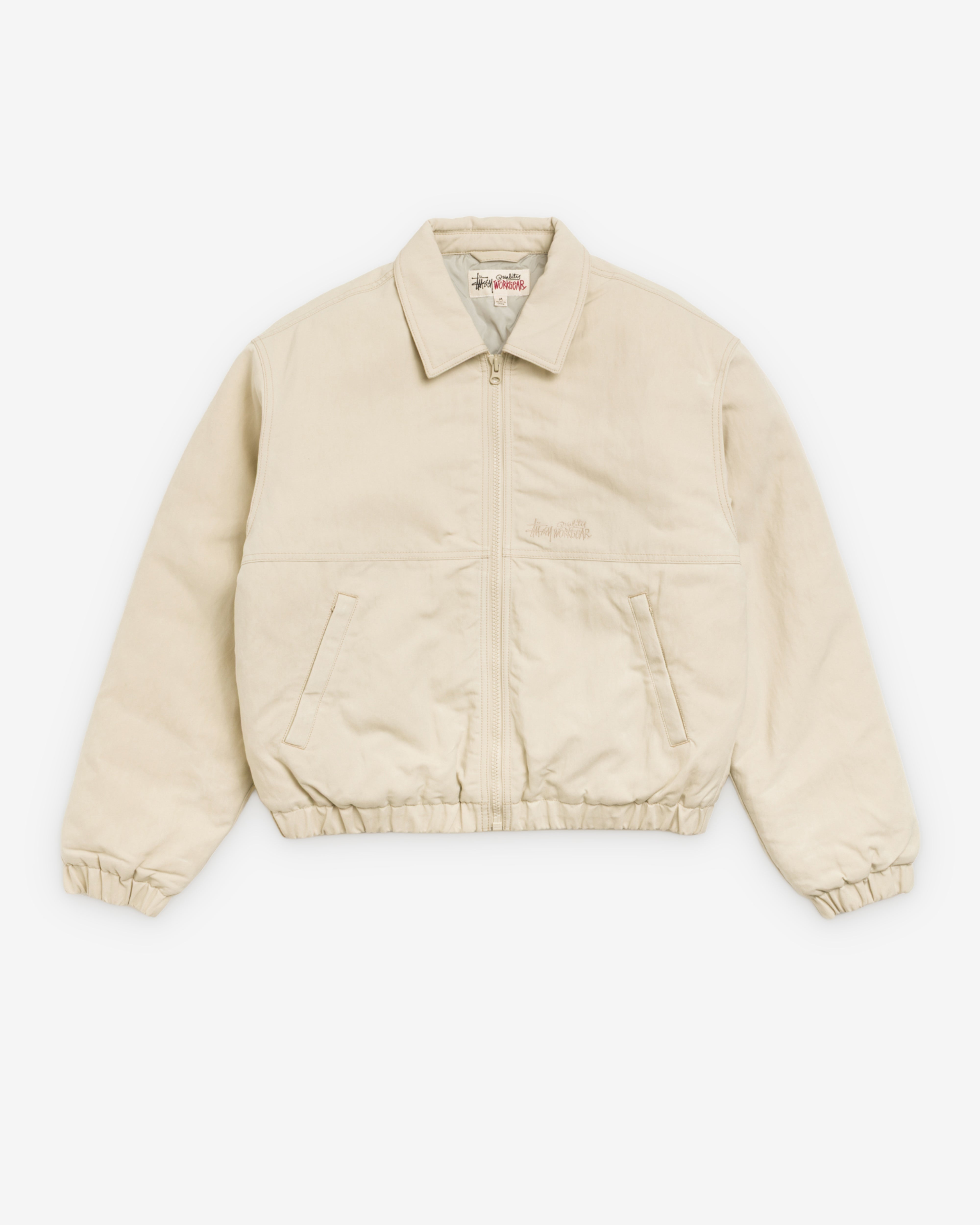 Stüssy: Men's Nyco Collared Work Jacket (Sand) | DSMNY E-SHOP Stüssy: Men's Nyco Collared Work Jacket (Sand) | DSMNY E-SHOP