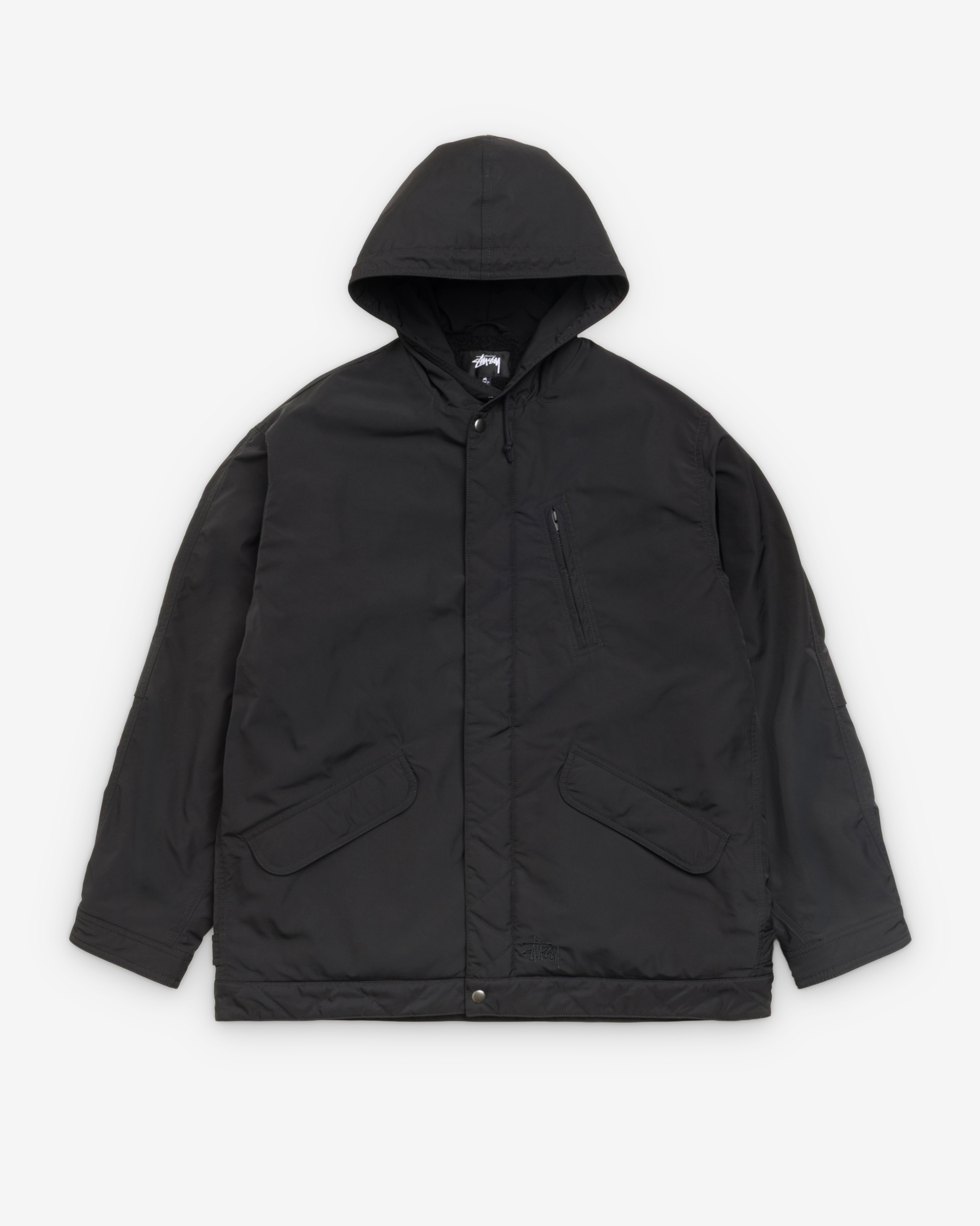 old stussy nylon zip parka y2k マウンテンパーカー Stüssy: Men's Flight Parka (Black) | DSMNY E-SHOP