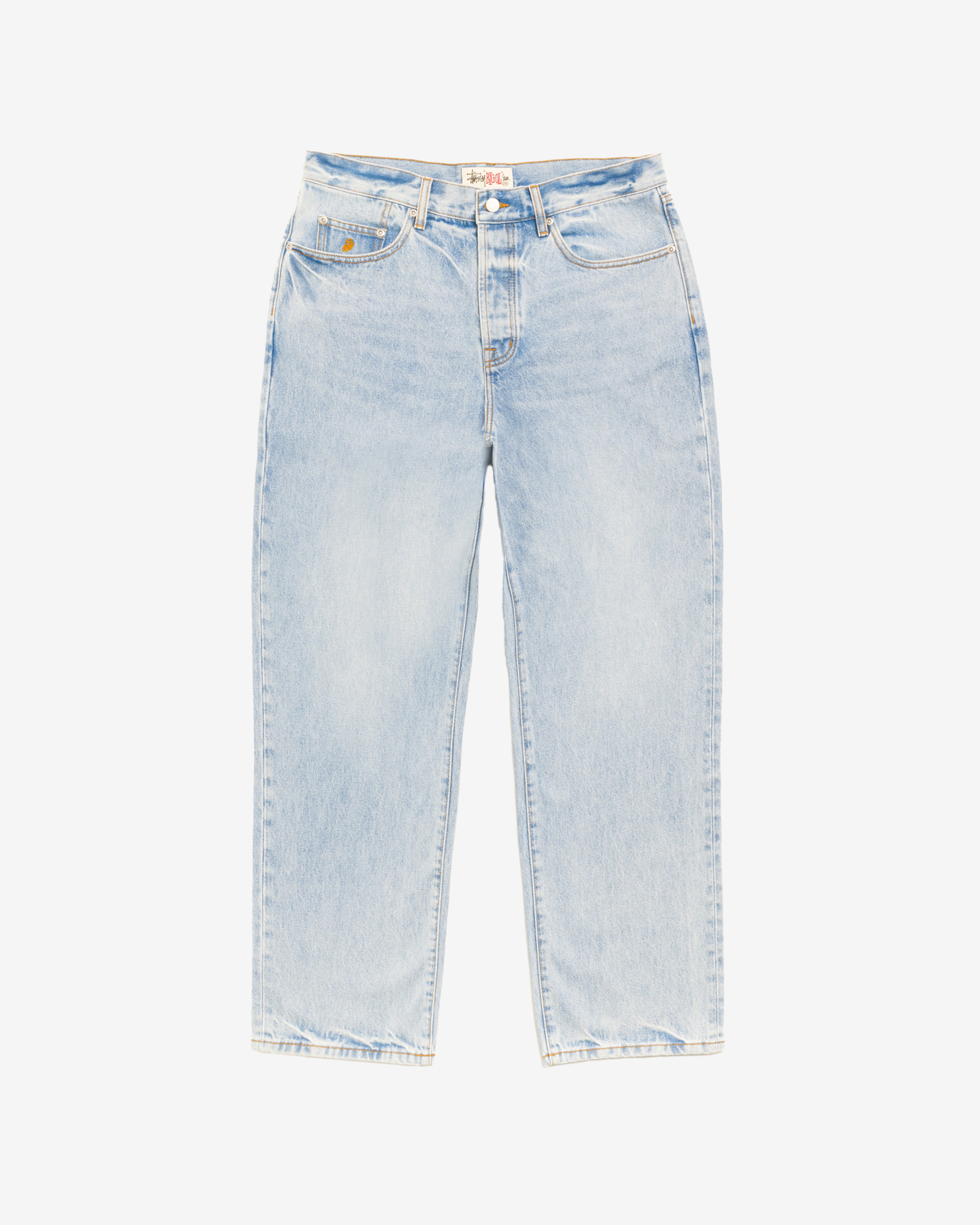 Stüssy World Tour Denim Jeans size 30 Stüssy: Men's Big Ol Jean Denim (Light Wash Indigo) | DSMNY E-SHOP