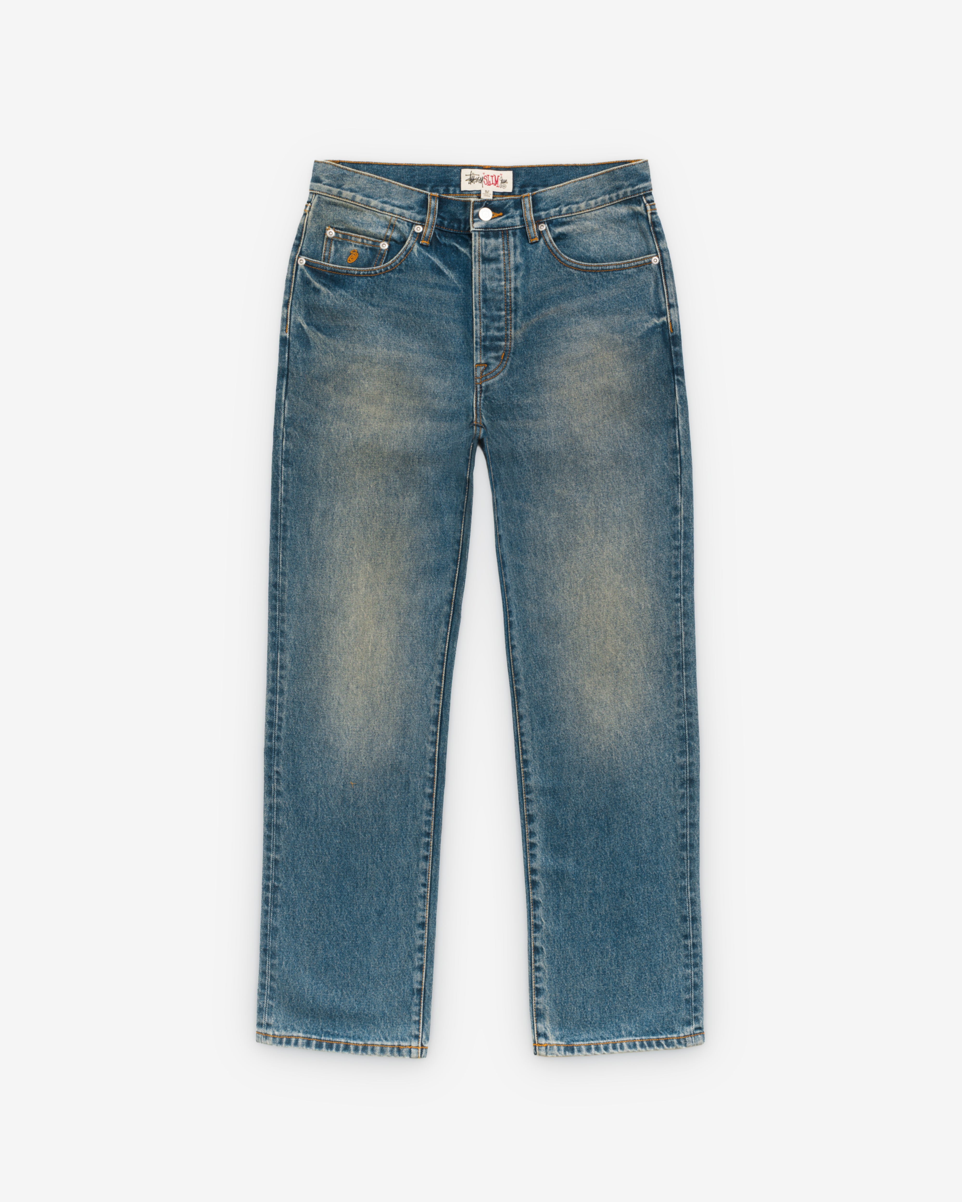Stüssy: Men's Straight Jean Denim (Dark Wash) | DSMNY E-SHOP
