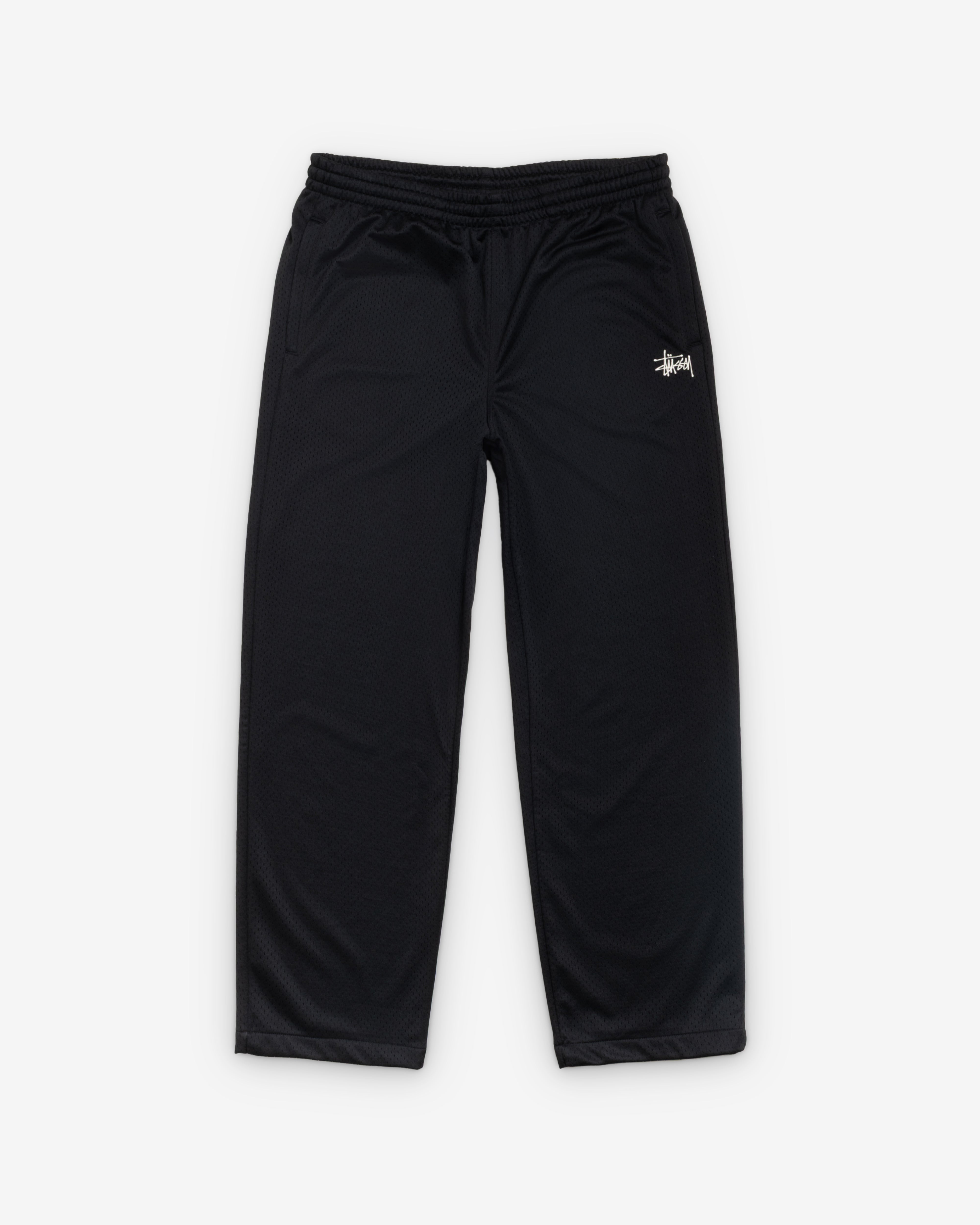 Stüssy: Men's Mesh Track Pant (Black) | DSMNY E-SHOP