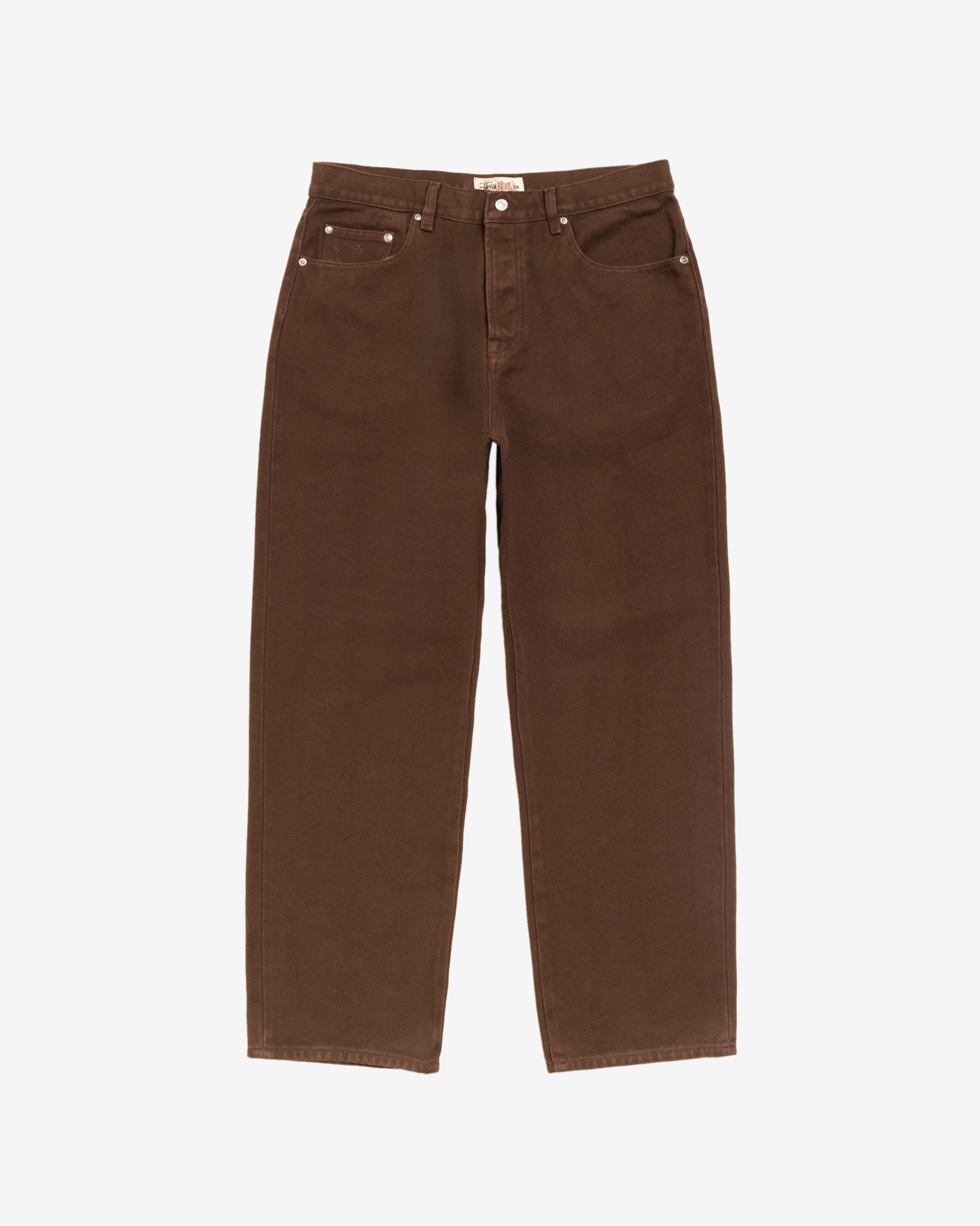 Stüssy: Men's Big Ol' Jean Chevron (Brown) | DSMNY E-SHOP