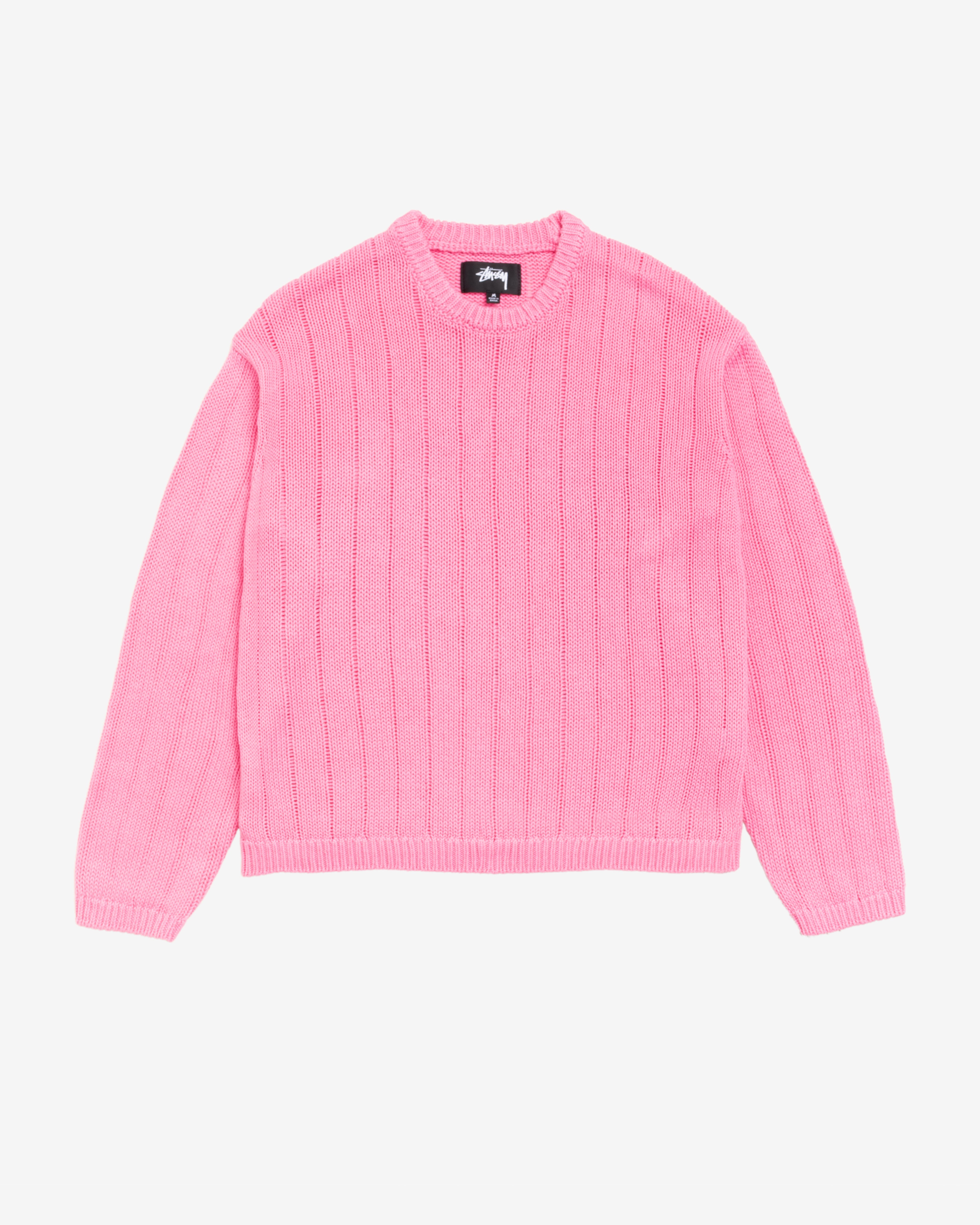 Stussy CONTRAST RIB SWEATER ピンク CONTRAST RIB SWEATER | Parallel