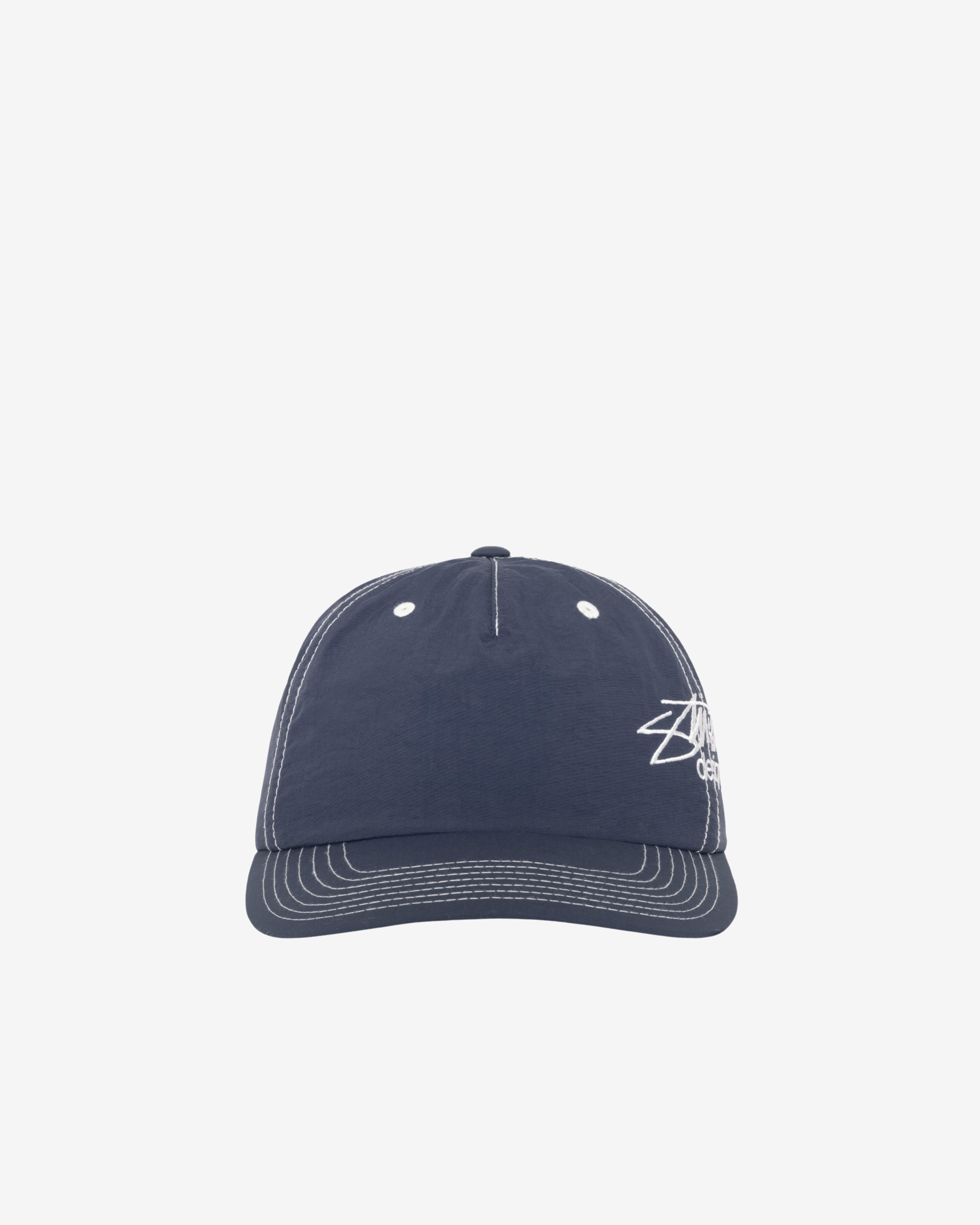 Stüssy: Men's Mid-depth Stüssy Designs Snapback (Navy) | DSMNY E-SHOP
