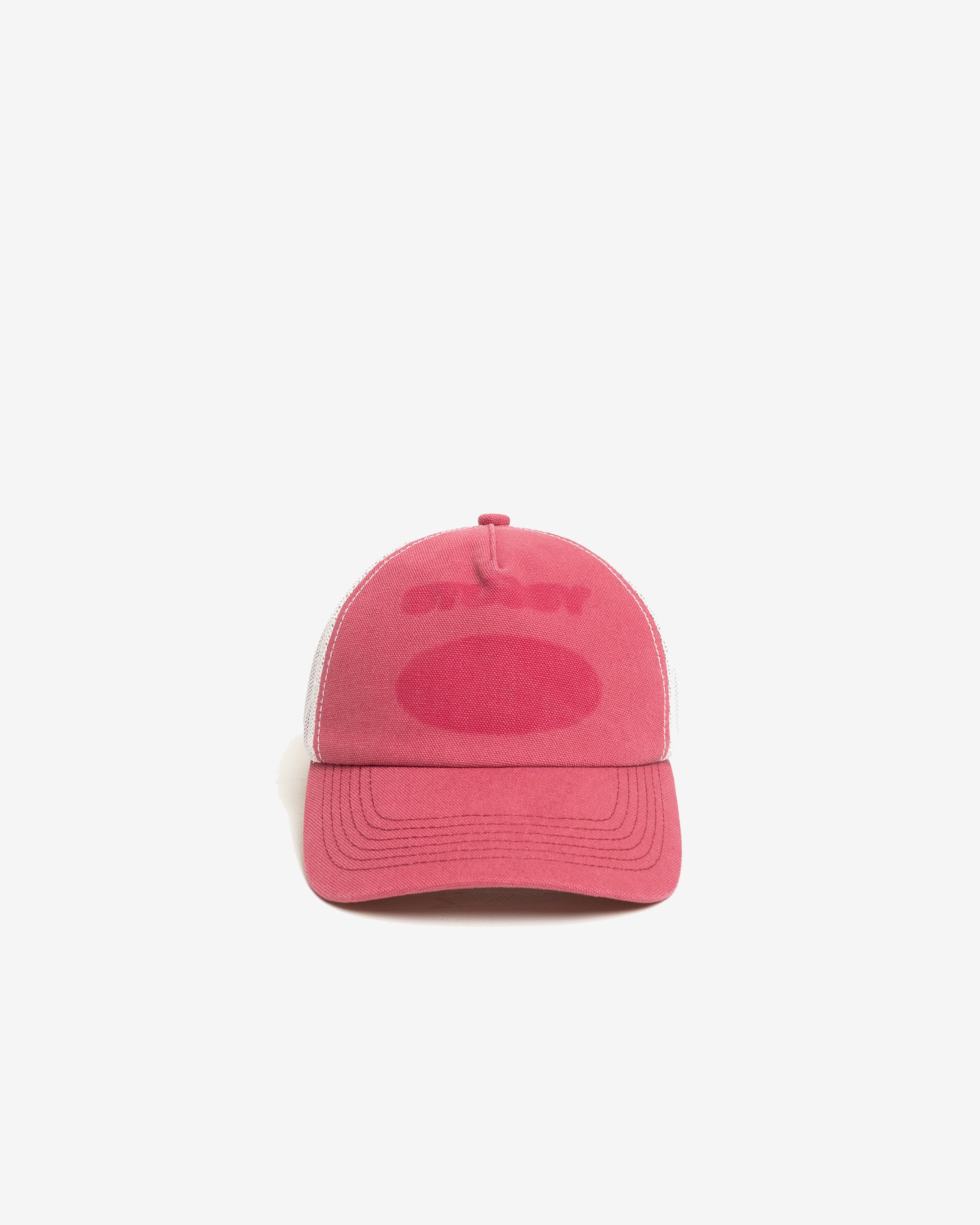 Stüssy: Men's Hc Ghost Logo Trucker (Red) | DSMNY E-SHOP