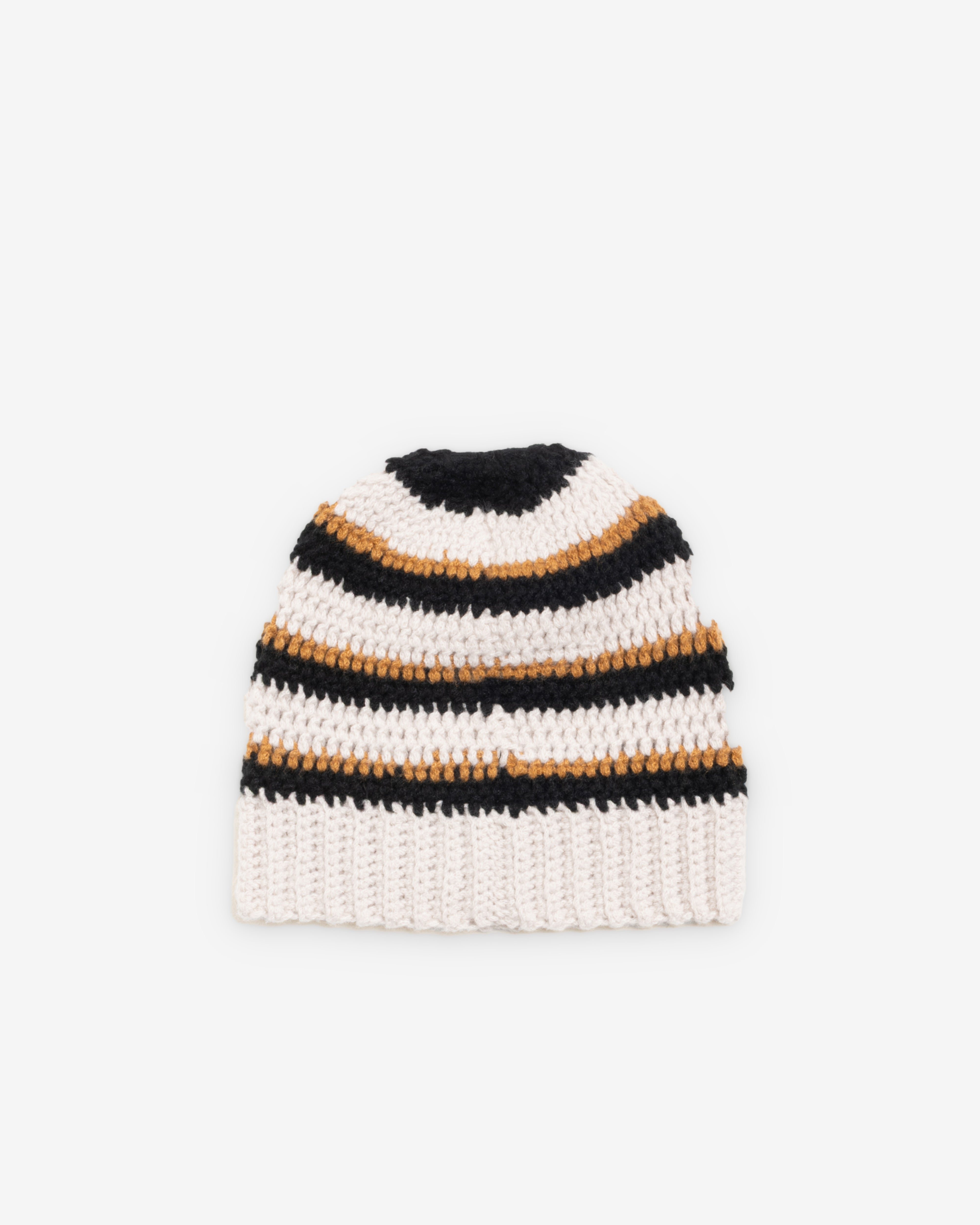 Stüssy: Men's Stripe Knit Skullcap (Stone) | DSMNY E-SHOP