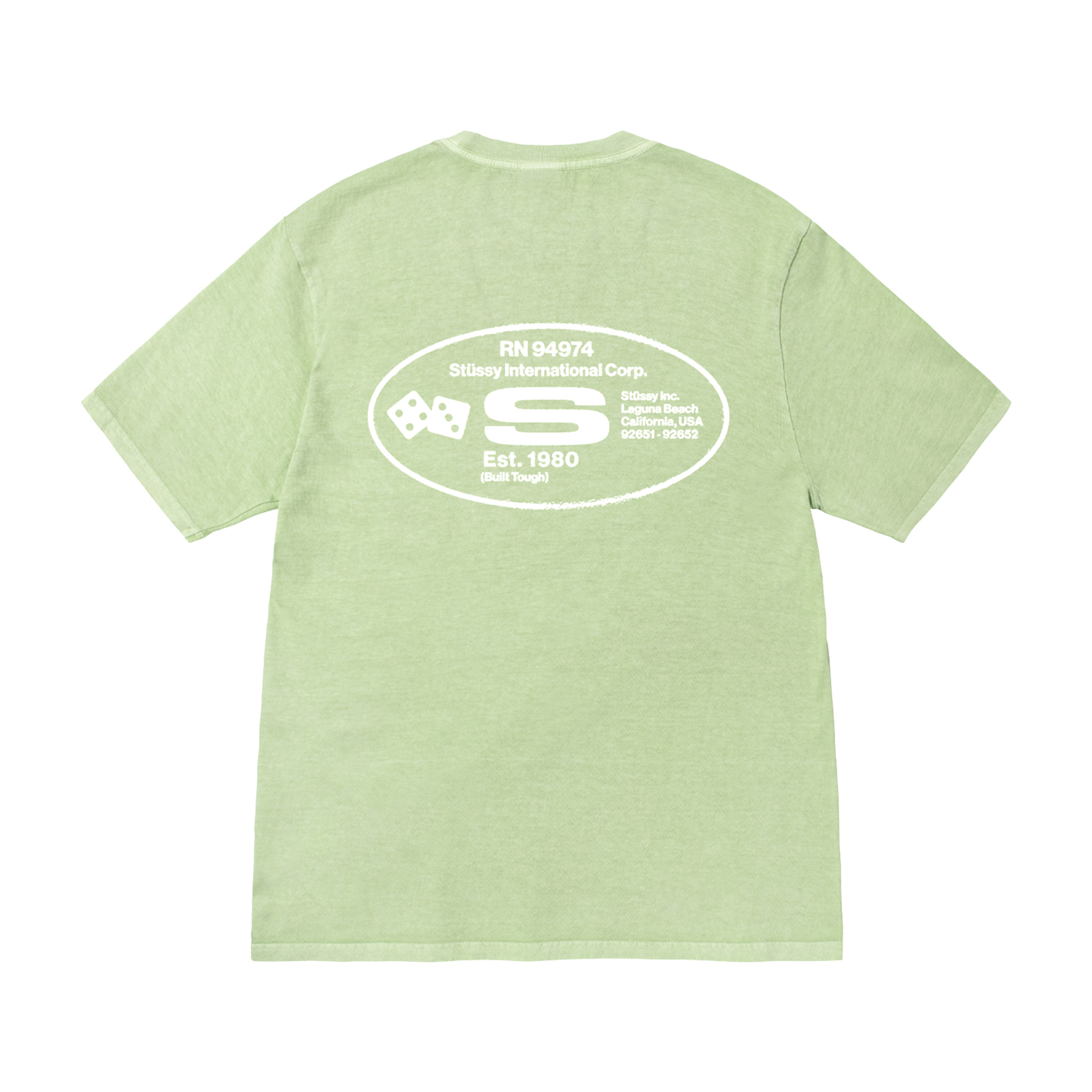 Stüssy - Oval Corp. Pig. Dyed Tee - (Sage)