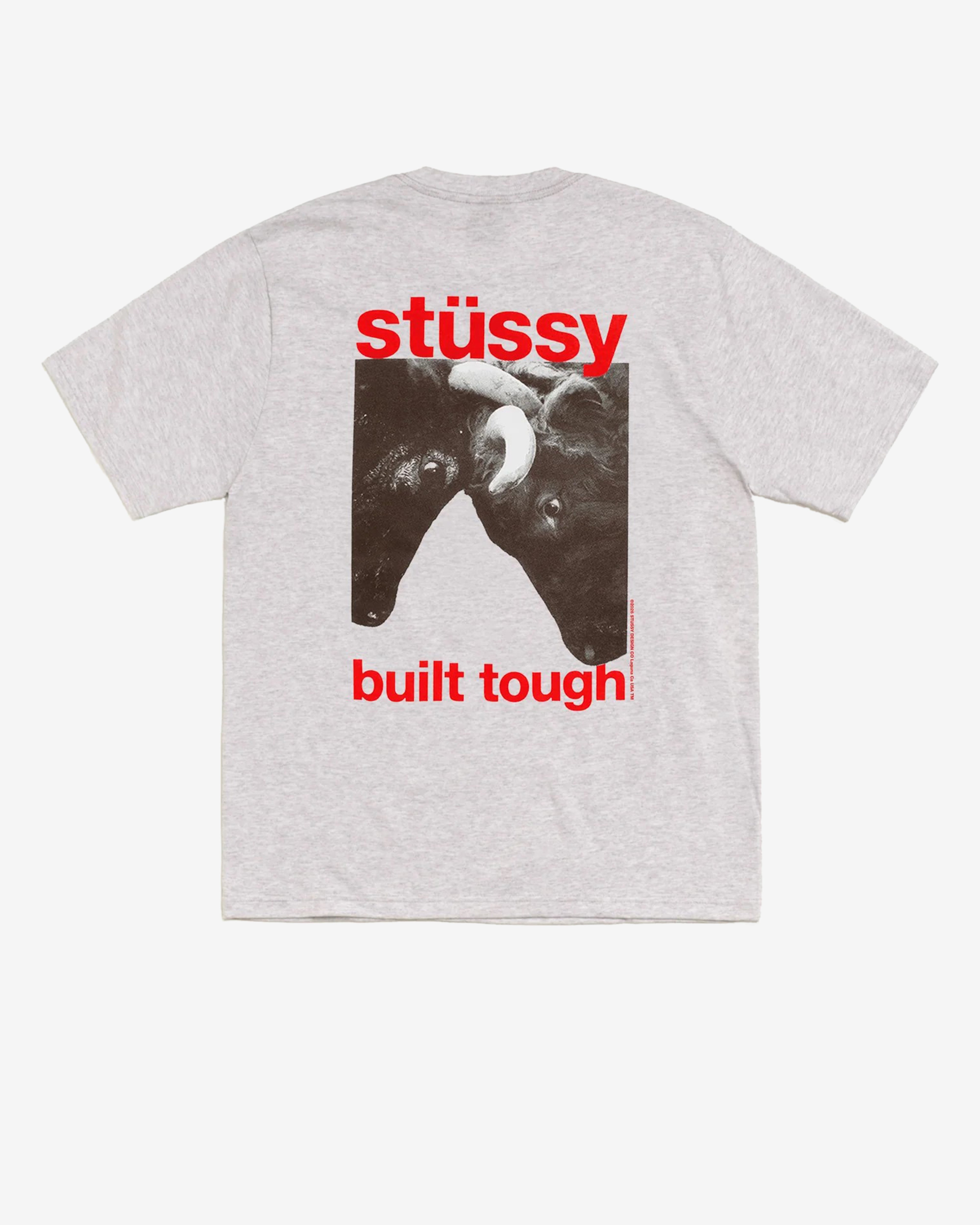 Stüssy: Men's Built Tough T-Shirt (Ash Heather) | DSMNY E-SHOP
