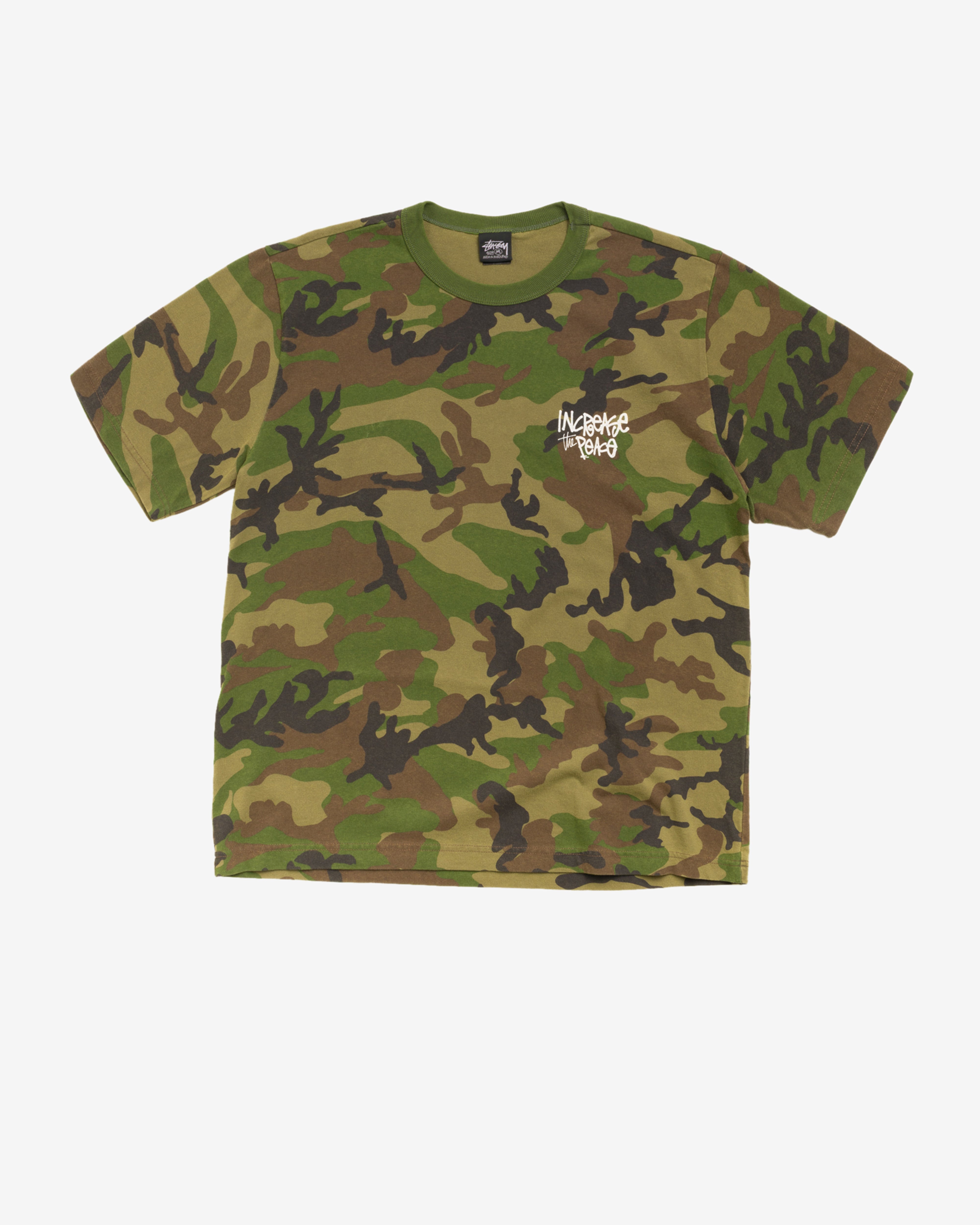 Stüssy: Men's Peace Increased Tee (Camo) | DSMNY E-SHOP