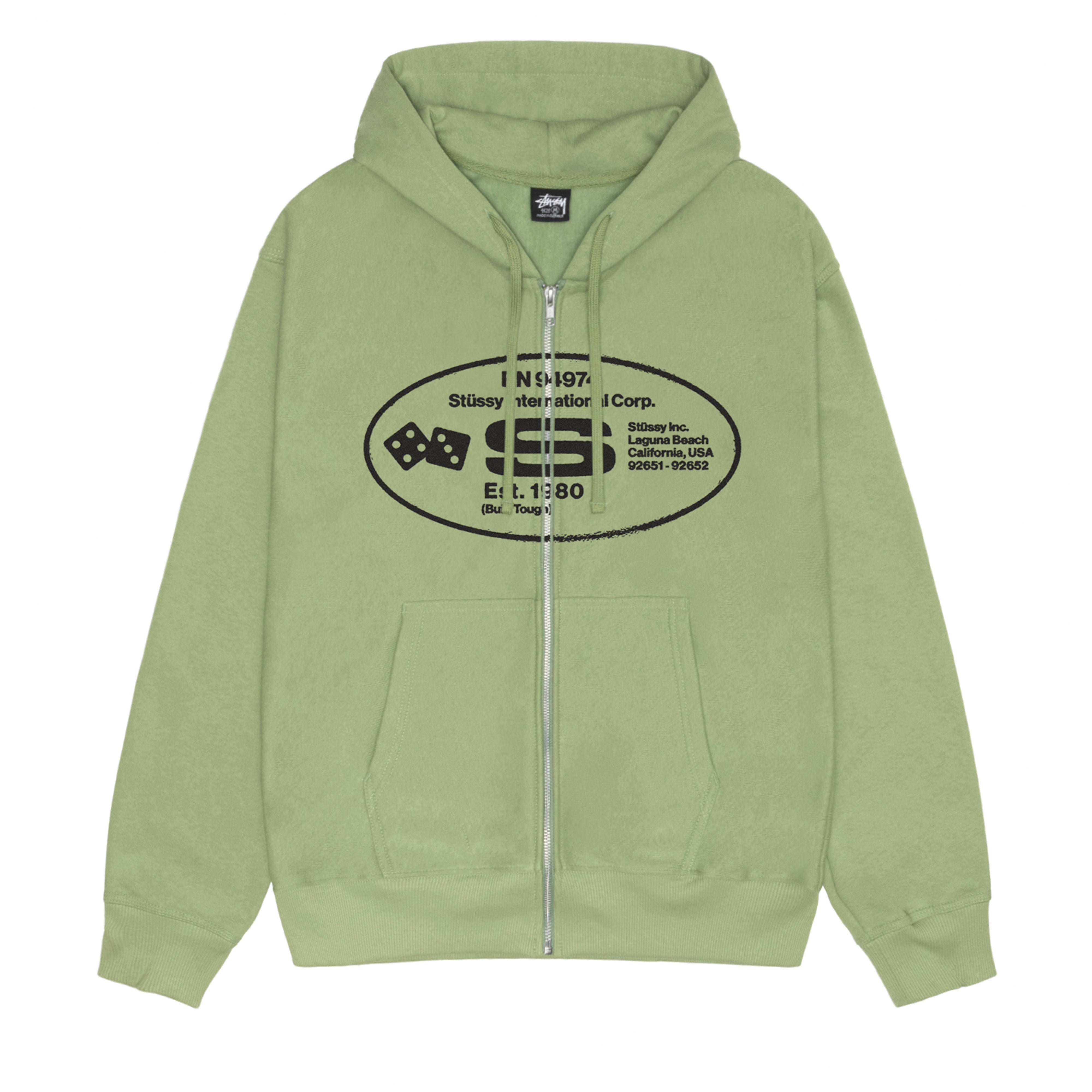 Stüssy - Oval Corp. Zip Hood - (Moss)