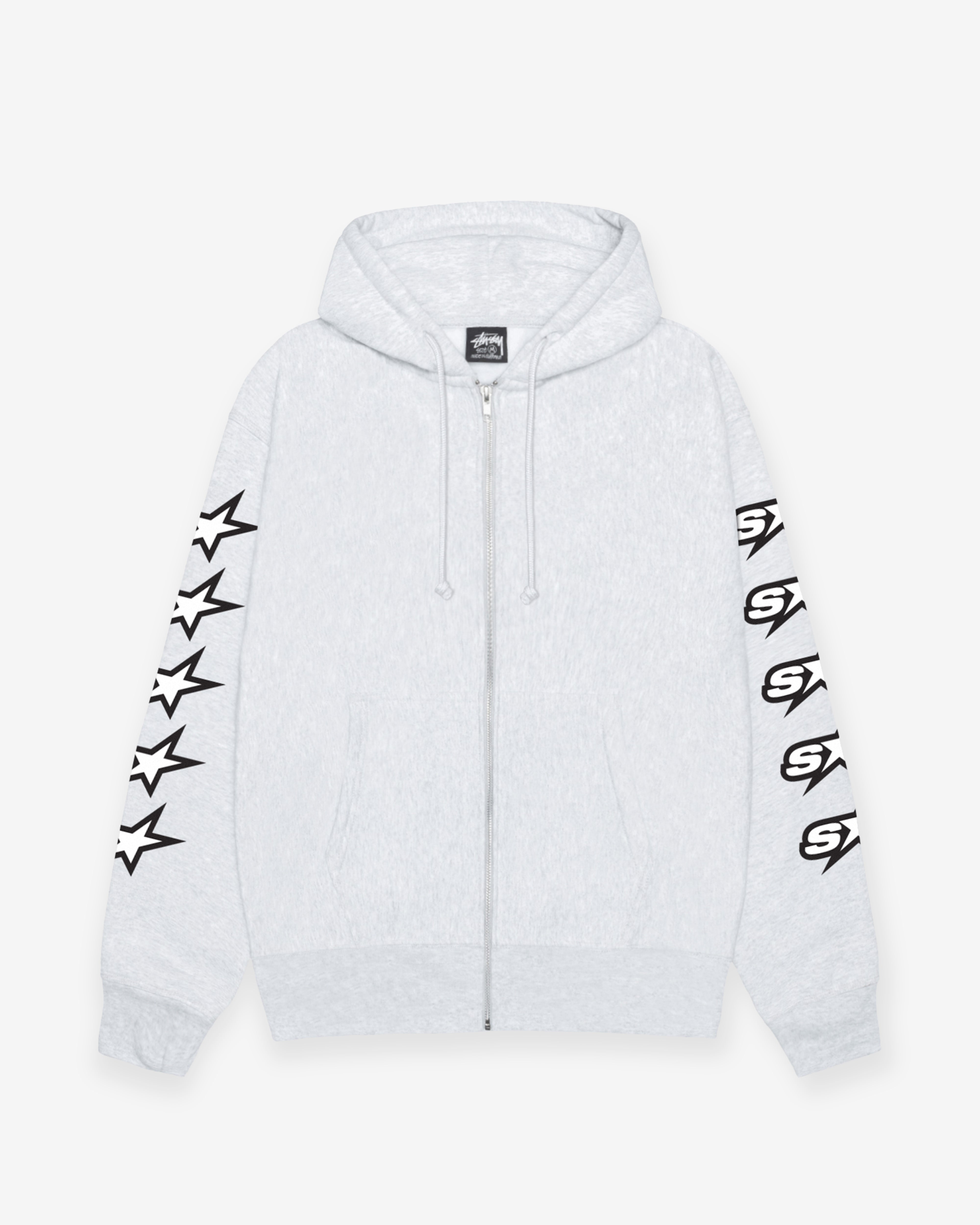 Stüssy: Men's Speedway Zip Hoodie (Ash Heather) | DSMNY E-SHOP