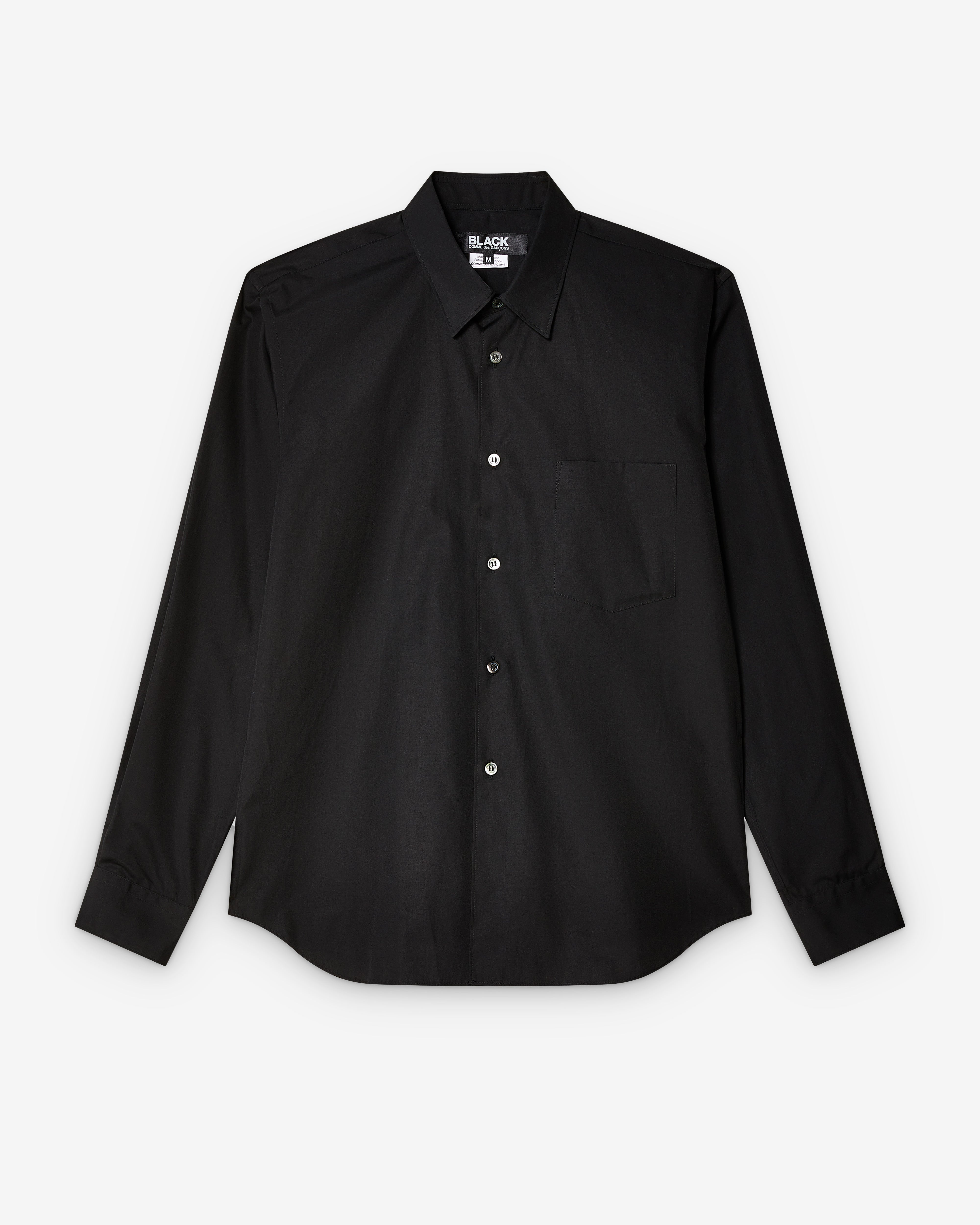 Black Comme des Garons - Buttondown Shirt - (Black) Black Comme des Garons - Buttondown Shirt - (Black)