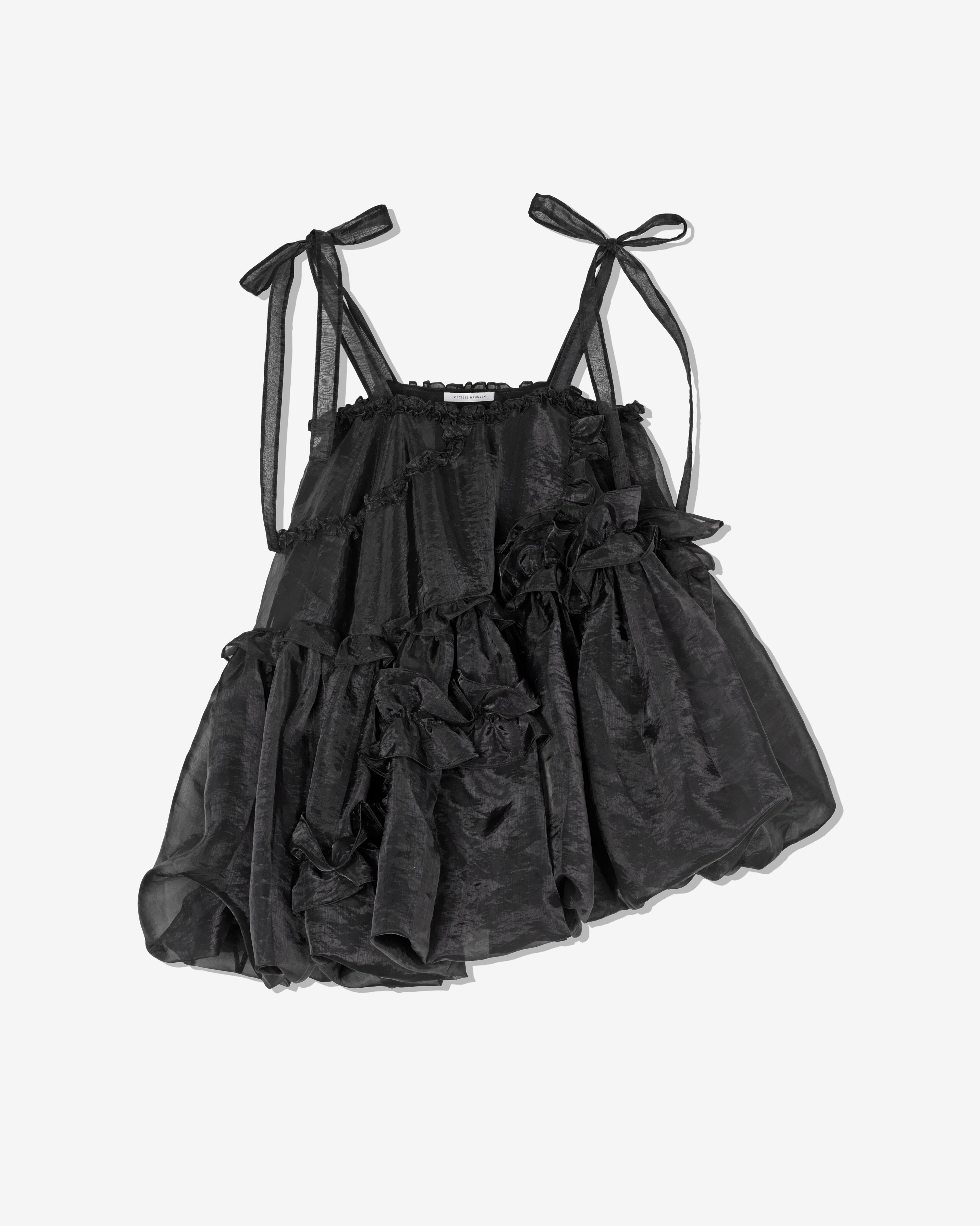 Cecilie Bahnsen: Women's Cristina Dress (Black) | DSMNY E-SHOP