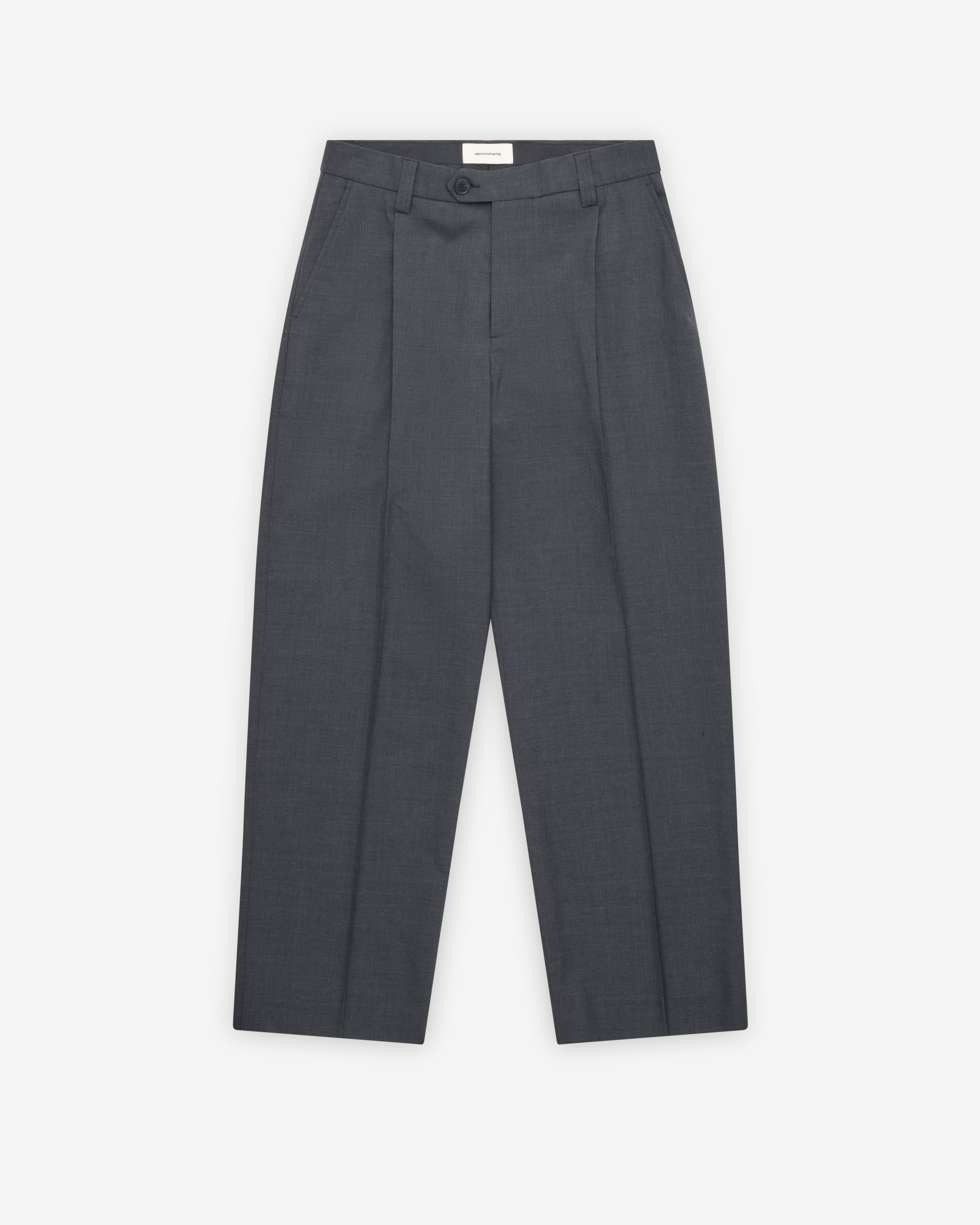 【Mfpen】SERVICE TROUSERS solidgreywool s MFPEN: Men's Service Trousers (Dark Grey) | DSMNY E-SHOP
