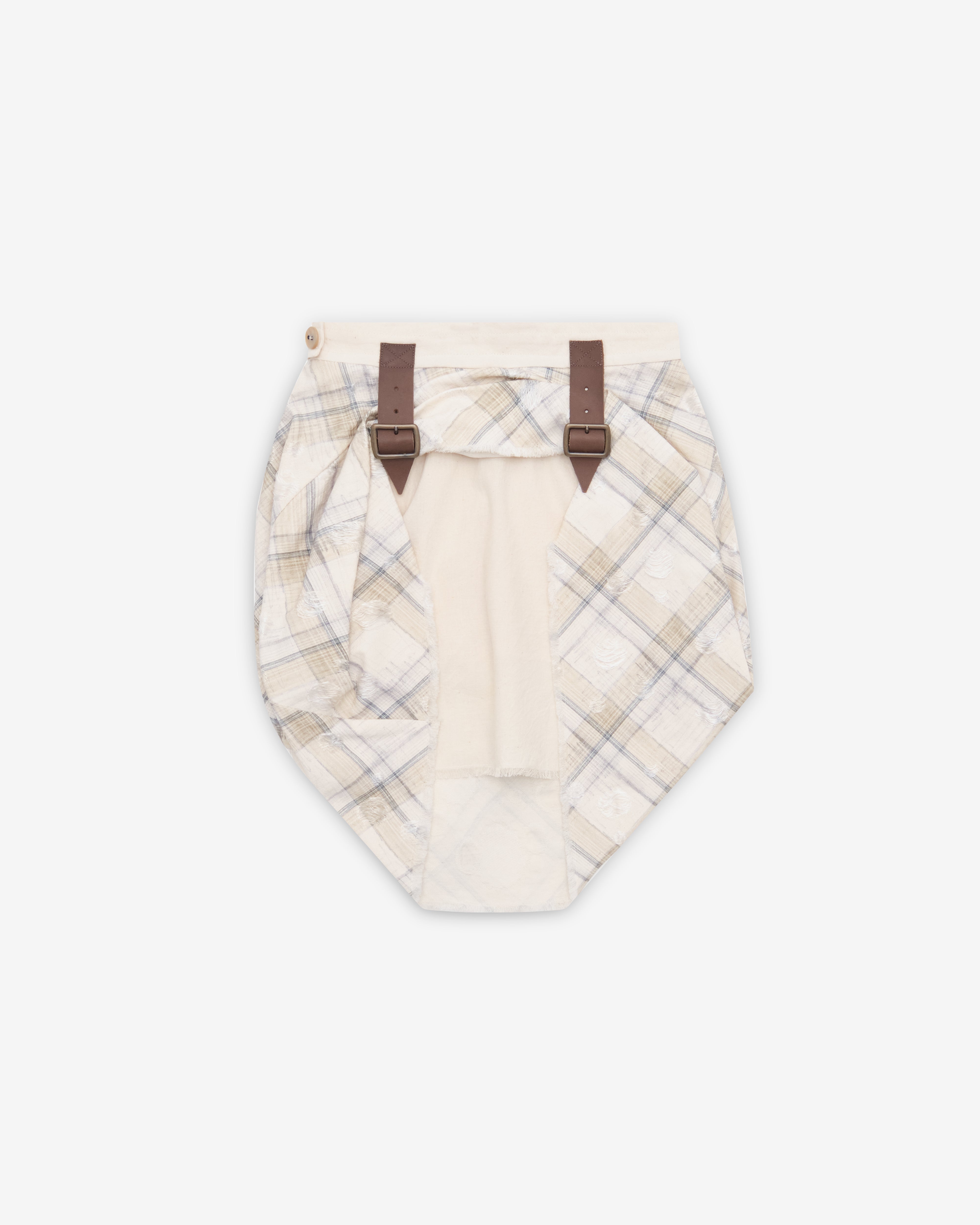 Vivienne Westwood: Women's Mini Frame Skirt (Ecru) | DSMNY E-SHOP
