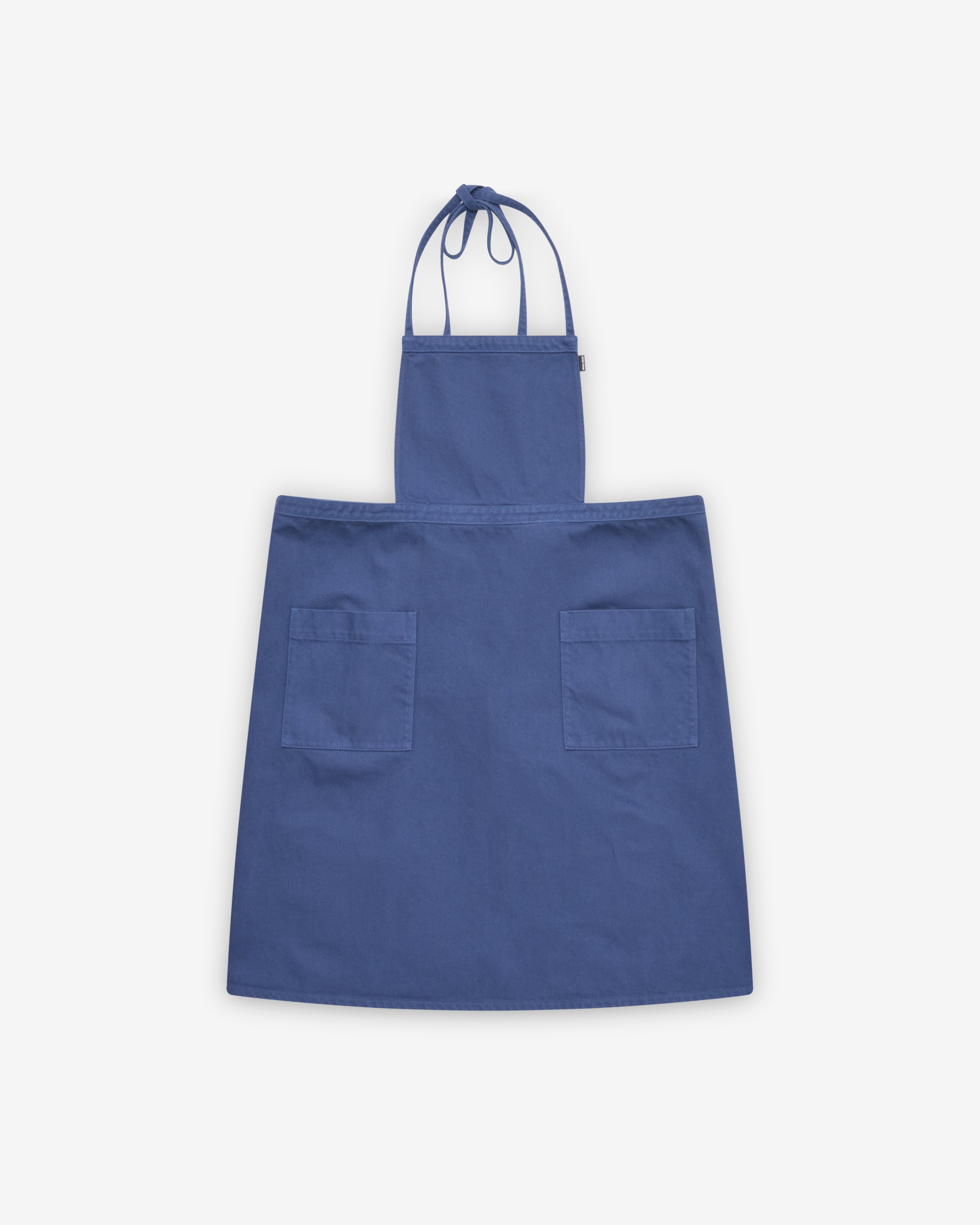 Miu Miu: Men's Garment-Dyed Gabardine Apron (Ink Blue) | DSMNY E-SHOP