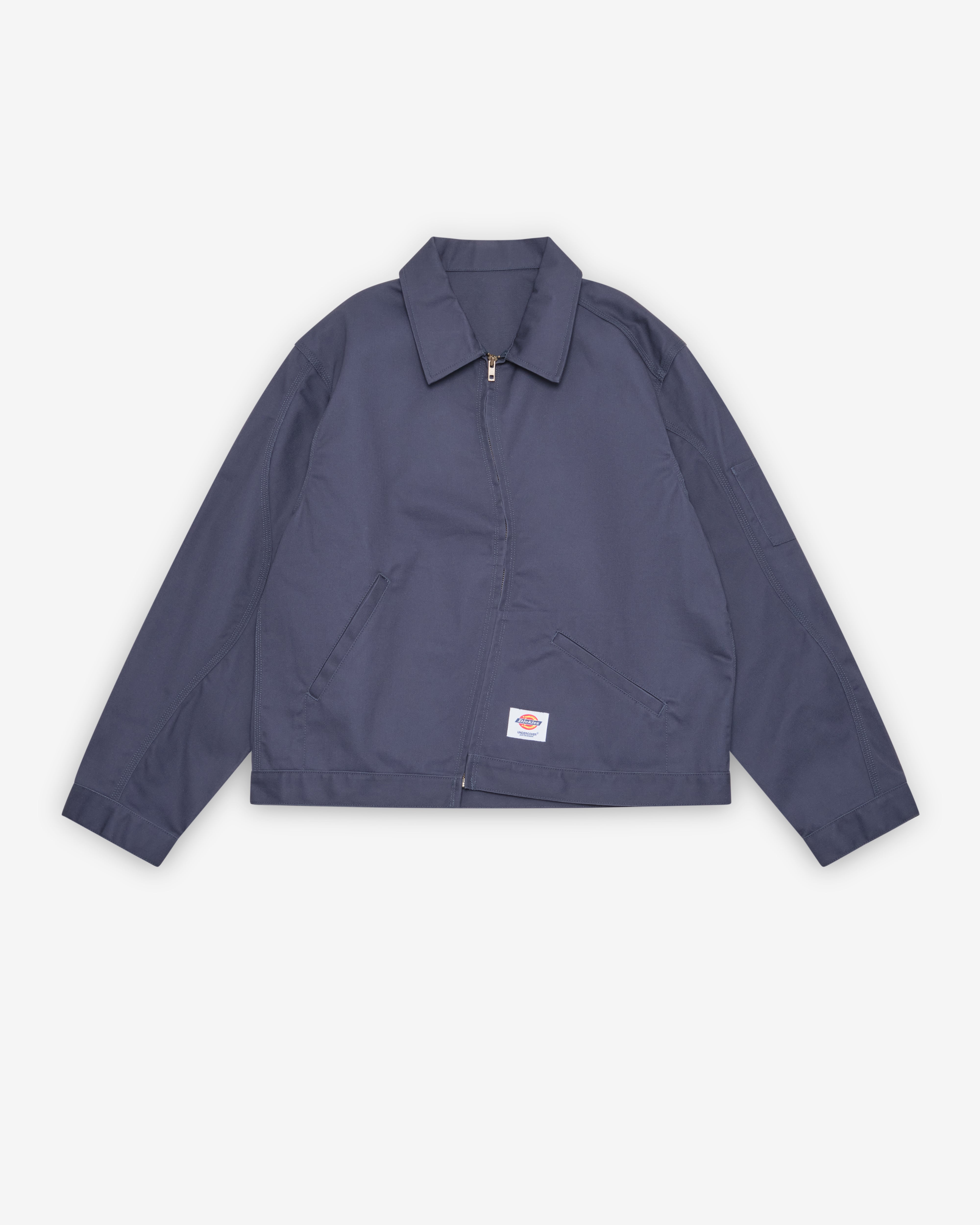 Undercover: Men's Curved Zipper Blouson (Dark Navy) | DSMNY E-SHOP