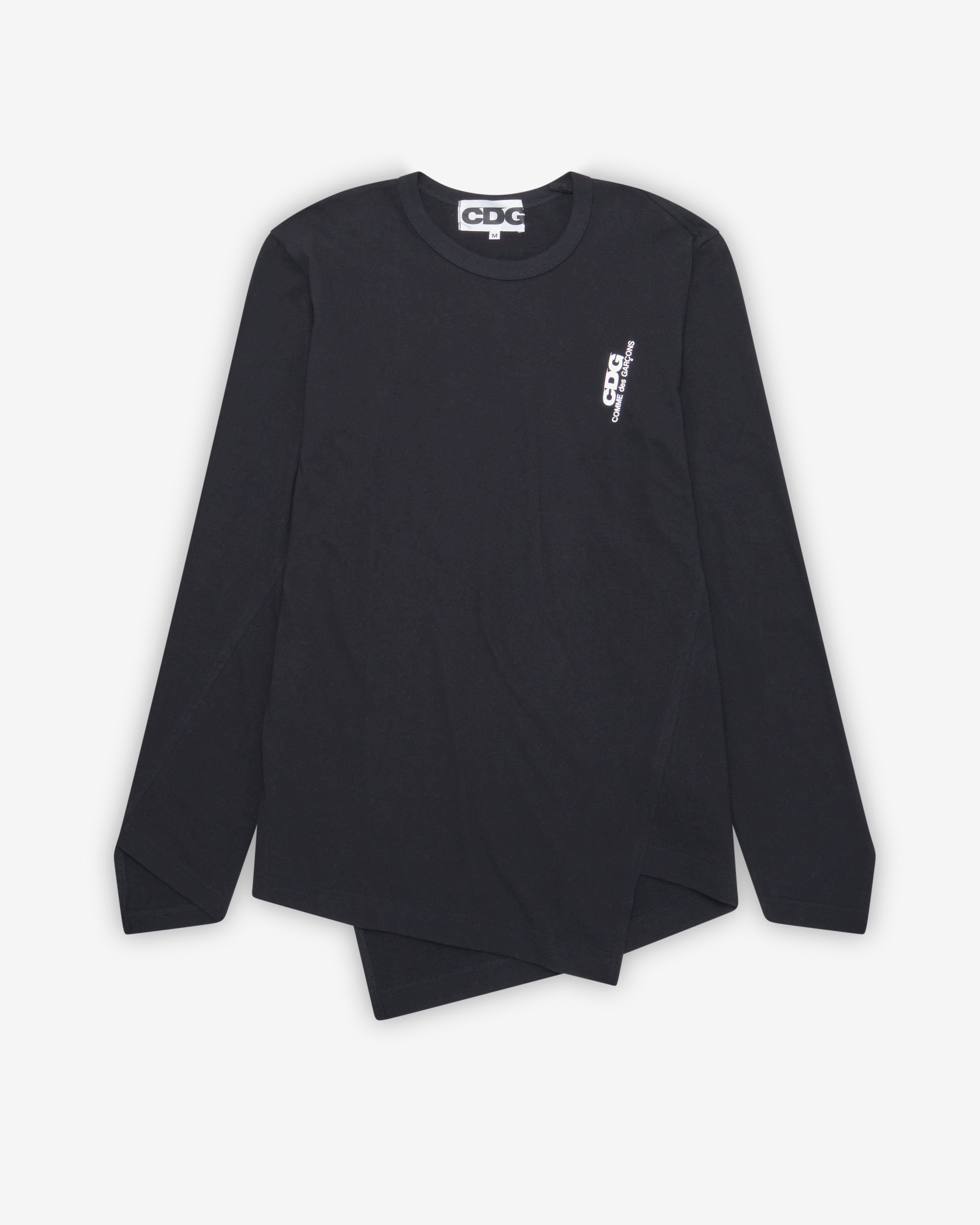 CDG: Twist Long Sleeve T-Shirt (Black) | DSMNY E-SHOP