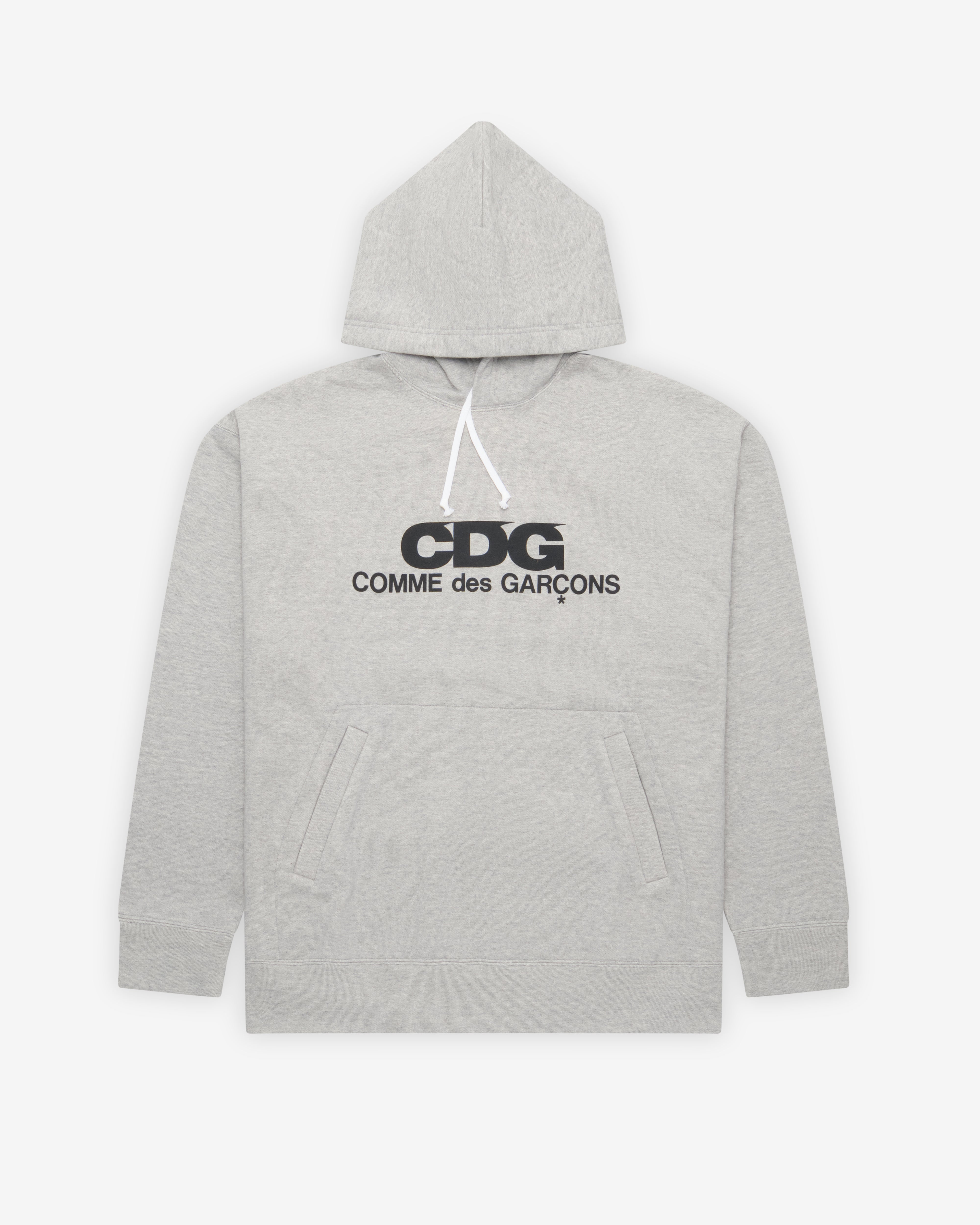 CDG: Logo Hooded Sweatshirt (Grey) | DSMNY E-SHOP