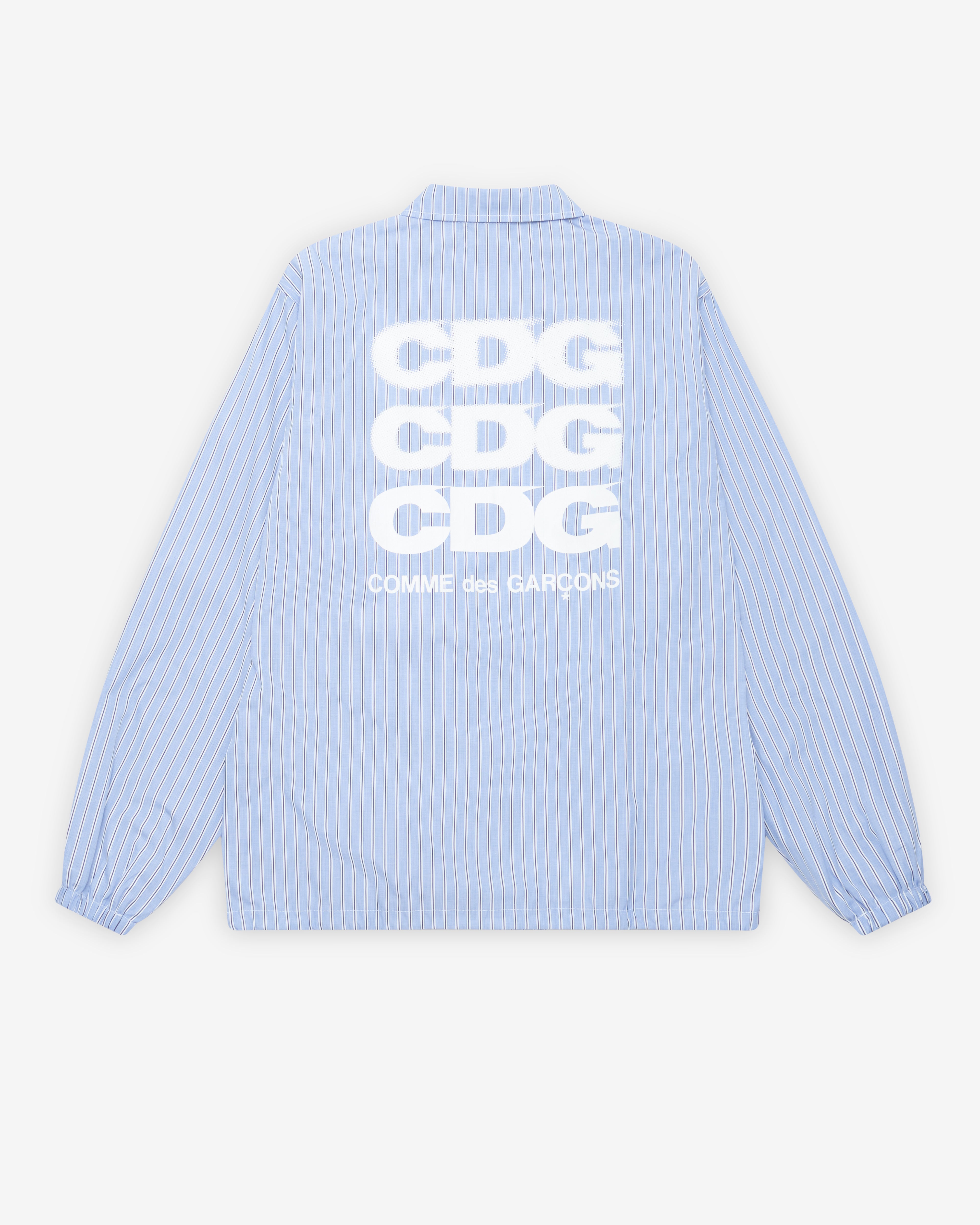 CDG ストライプシャツ　コーチジャケット　M CDG: Coach Jacket (Stripe) | DSMNY E-SHOP