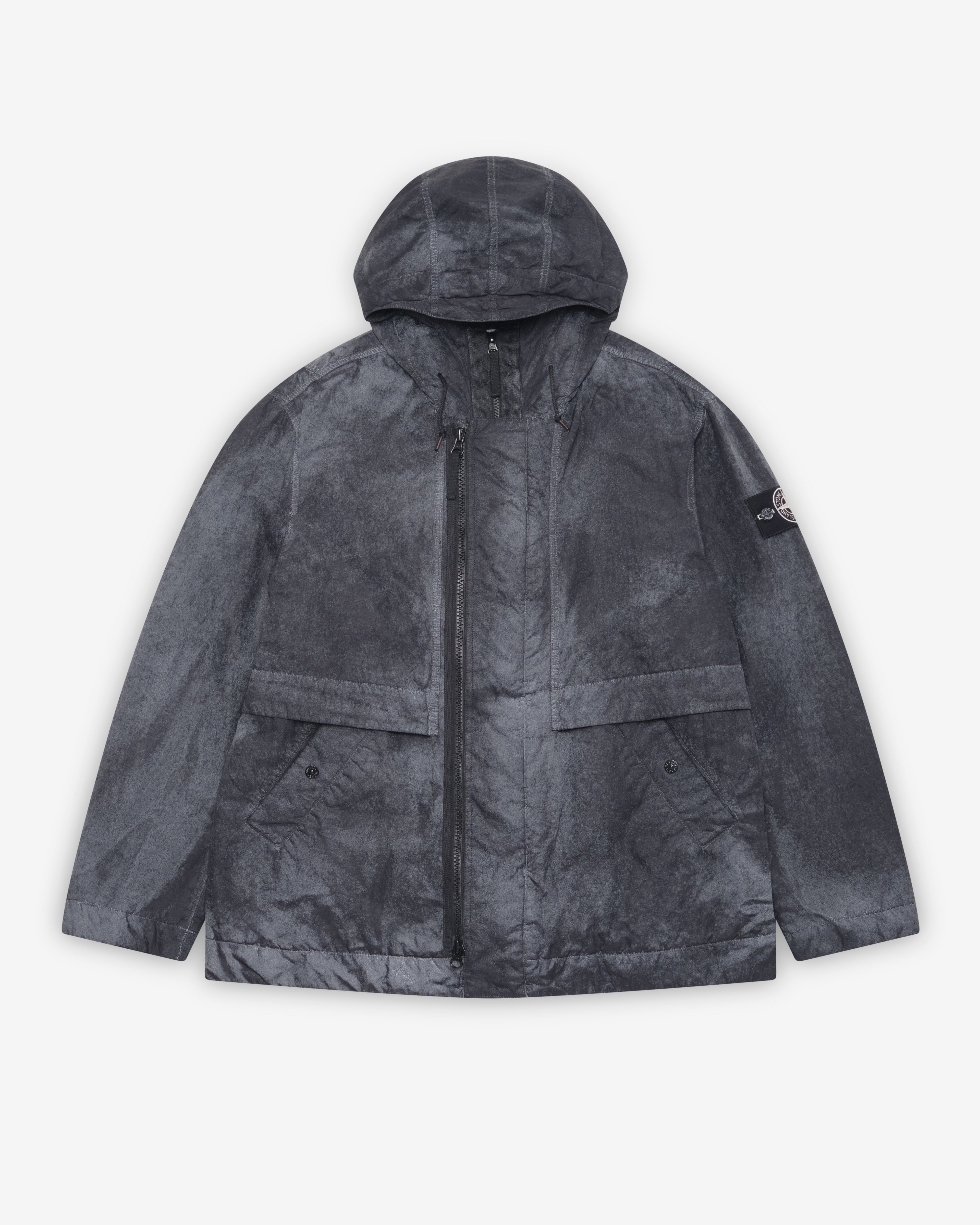 Stone Island: Men's Dense Nylon T-C Hand Sprayed Reflective Jacket