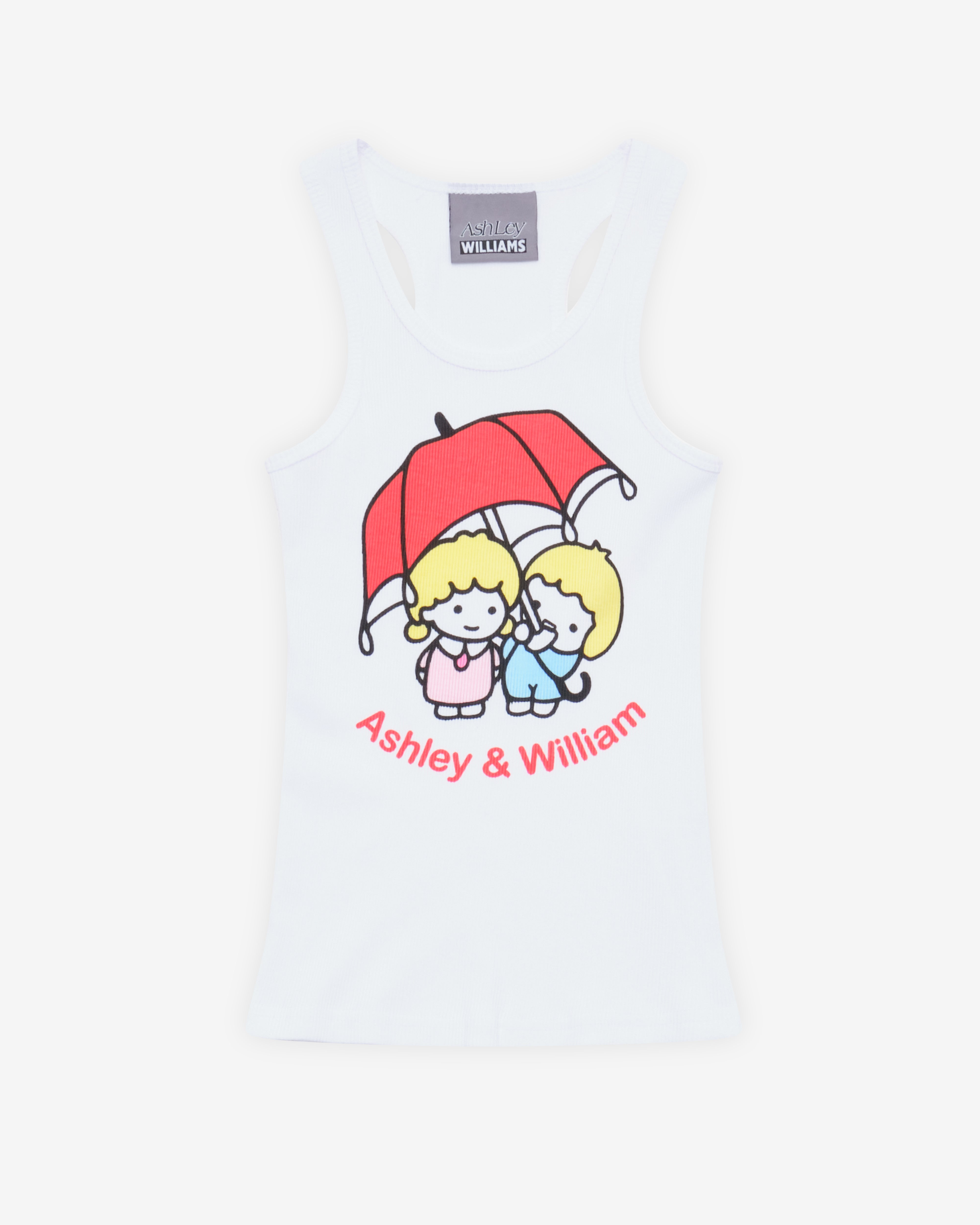 Ashley Williams: Women's Graphic Tank Top (White) | DSMNY E-SHOP