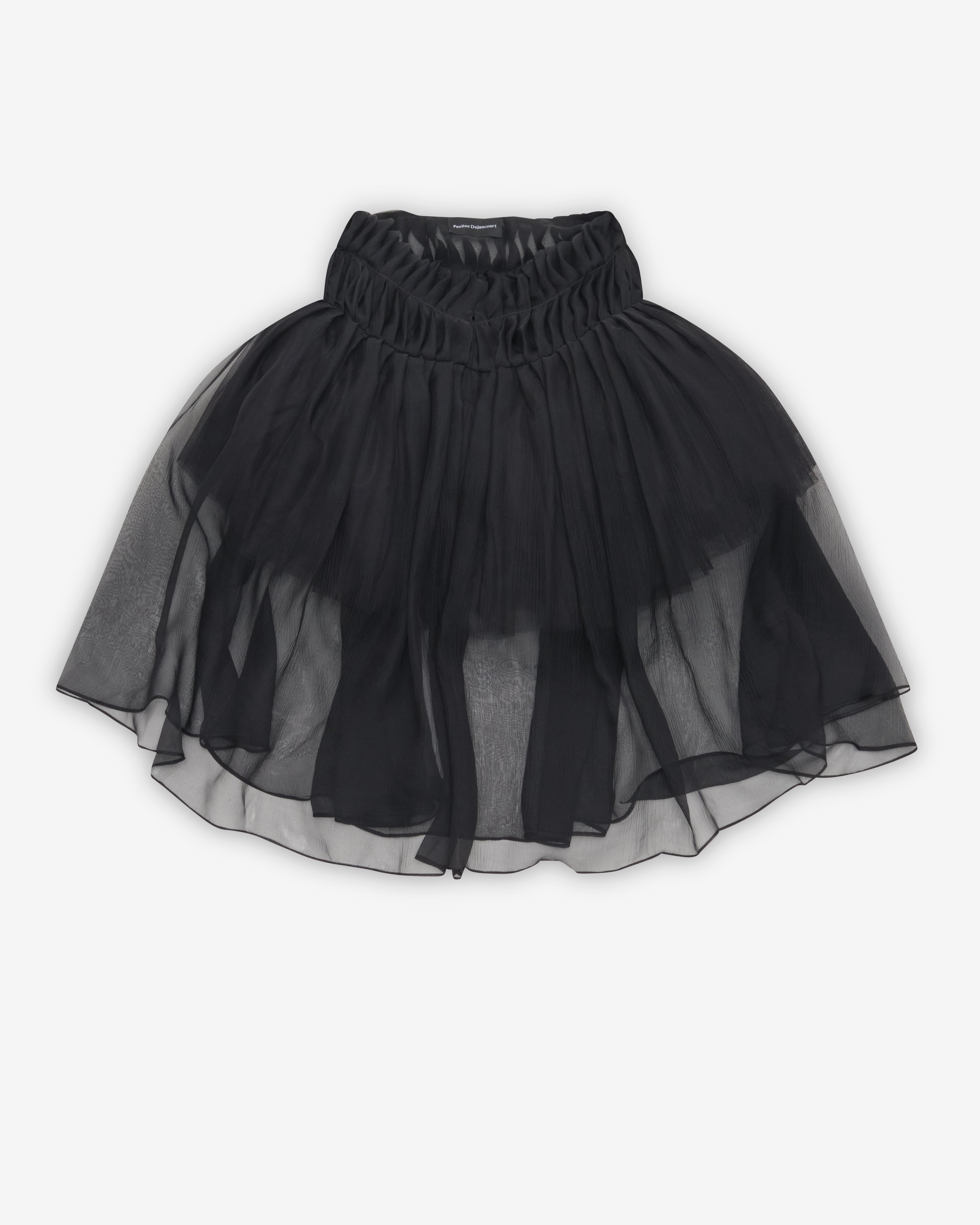 Pauline Dujancourt: Women's Alice Silk Mini Skirt (Black) | DSMNY