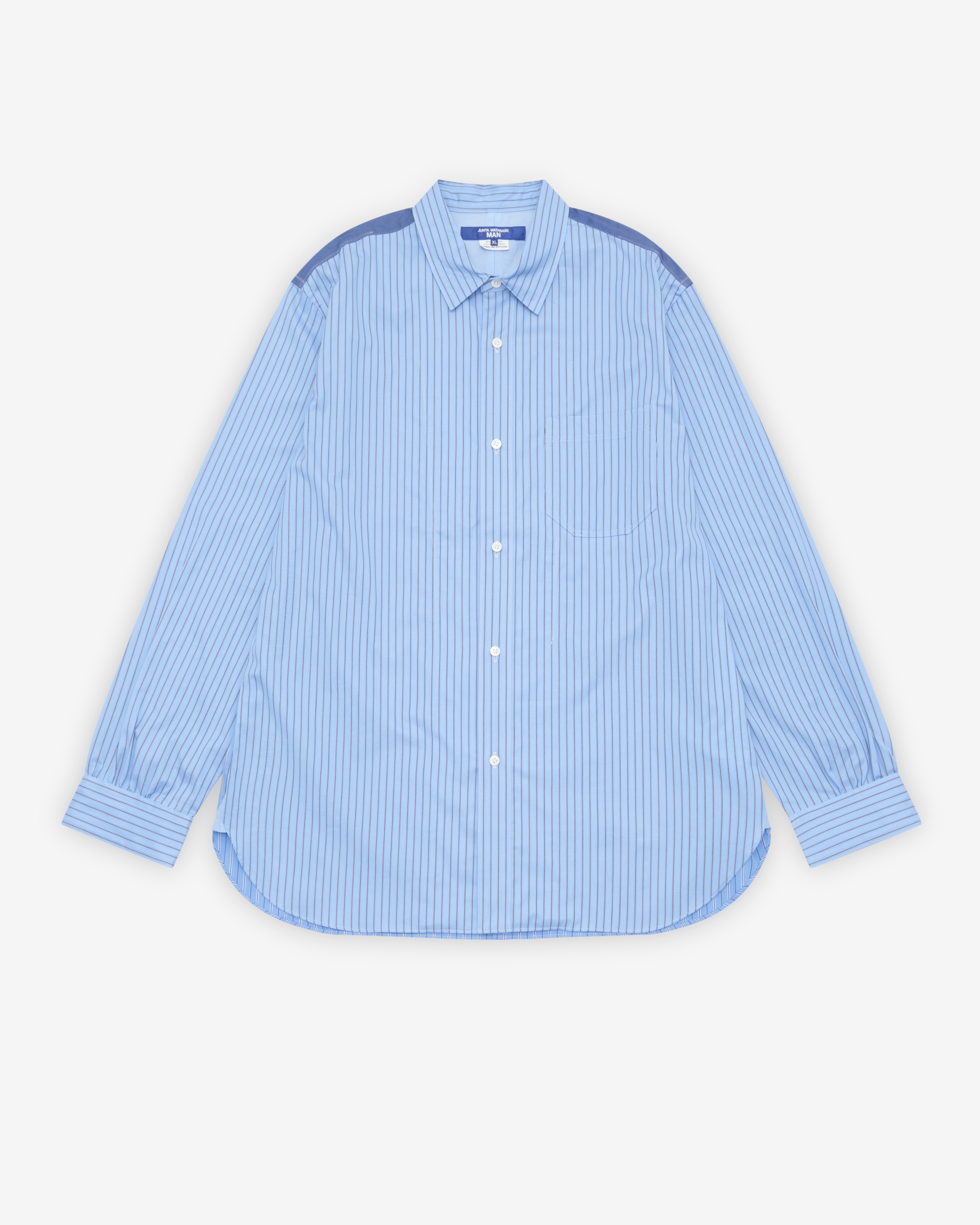 JUNYA WATANABE MAN 麻フレンチシャツブルゾン　XS Junya Watanabe Man: Men's Panelled Shirt (Multi) | DSMNY E-SHOP
