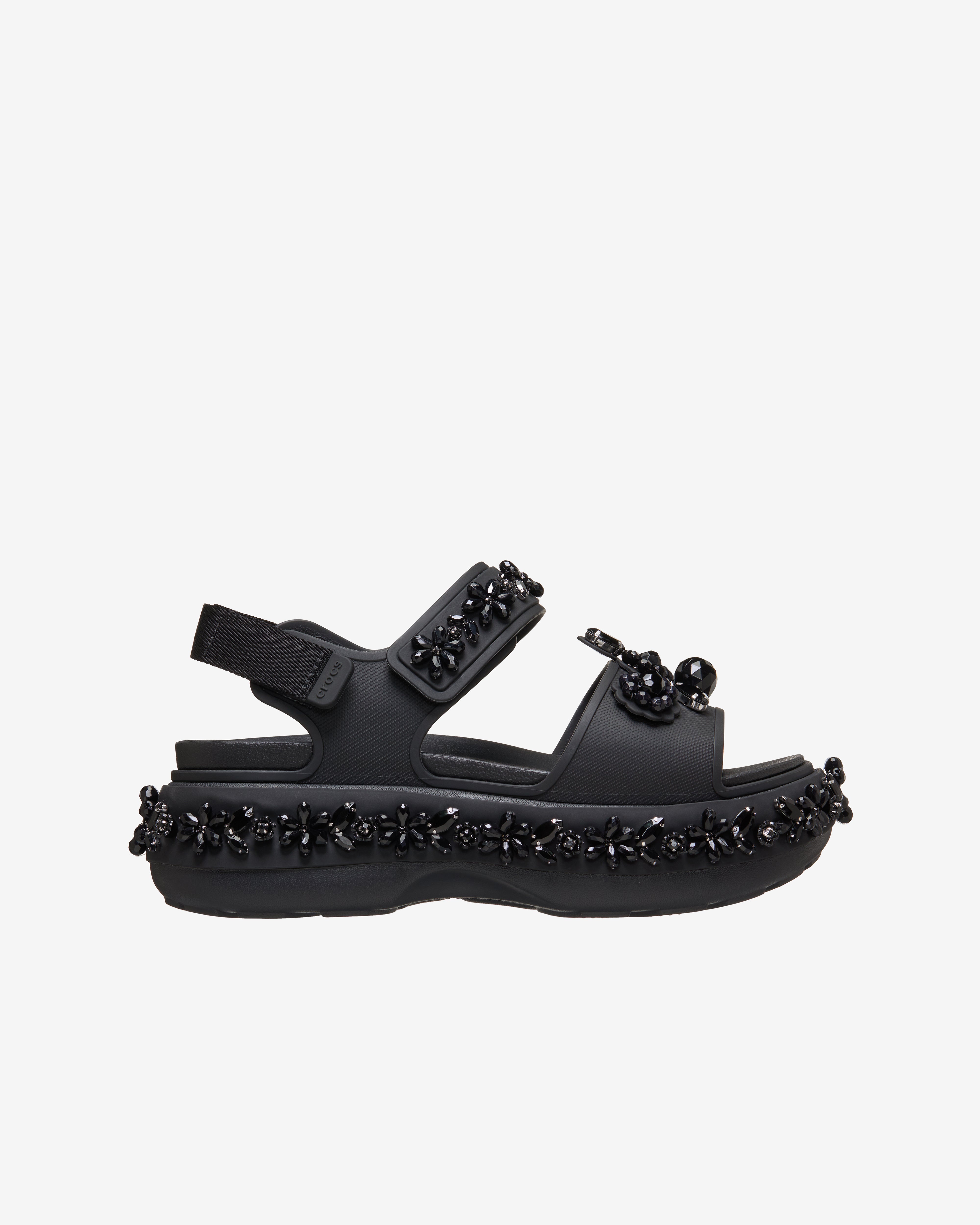 Simone Rocha: Crocs Soho Sandals (Black) | DSMNY E-SHOP