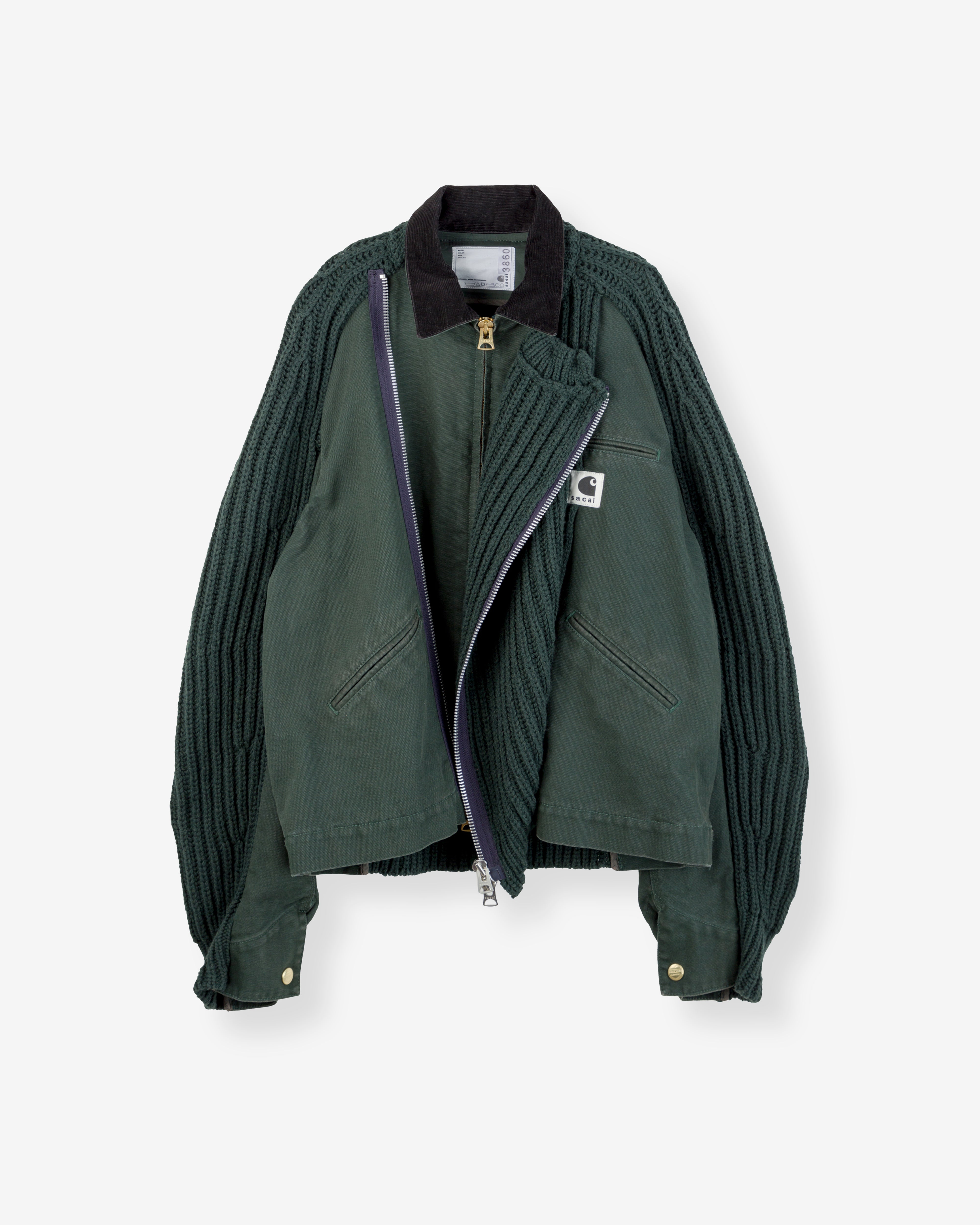 1 sacai x Carhartt WIP Duck Jacket 緑 sacai x Carhartt WIP Fall/Winter 2025 | Official Carhartt