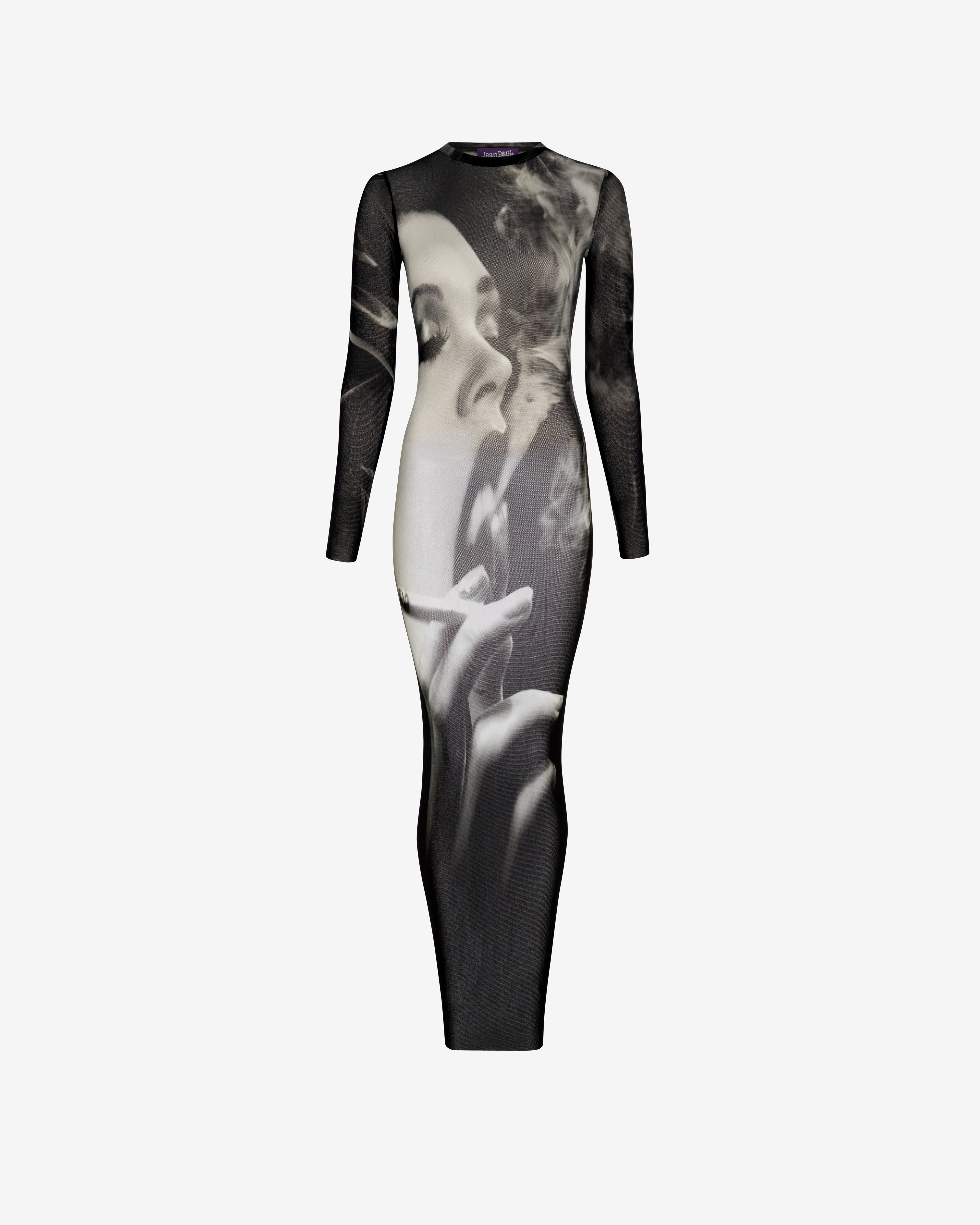 Jean Paul Gaultier: Women's Mesh Dress (Black/Grey)