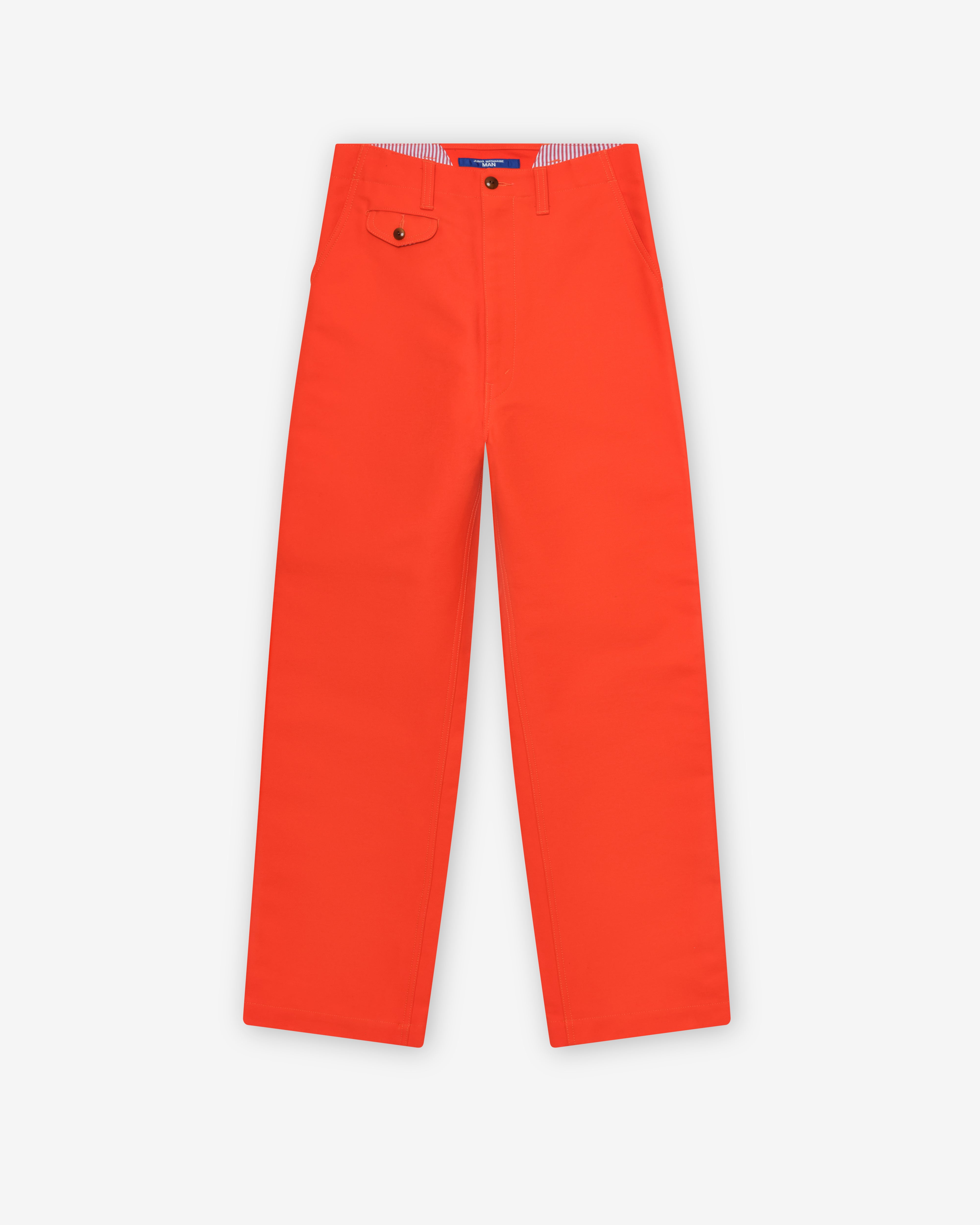 Junya Watanabe Man: Men's Cotton Pants (Orange) | DSMNY E-SHOP
