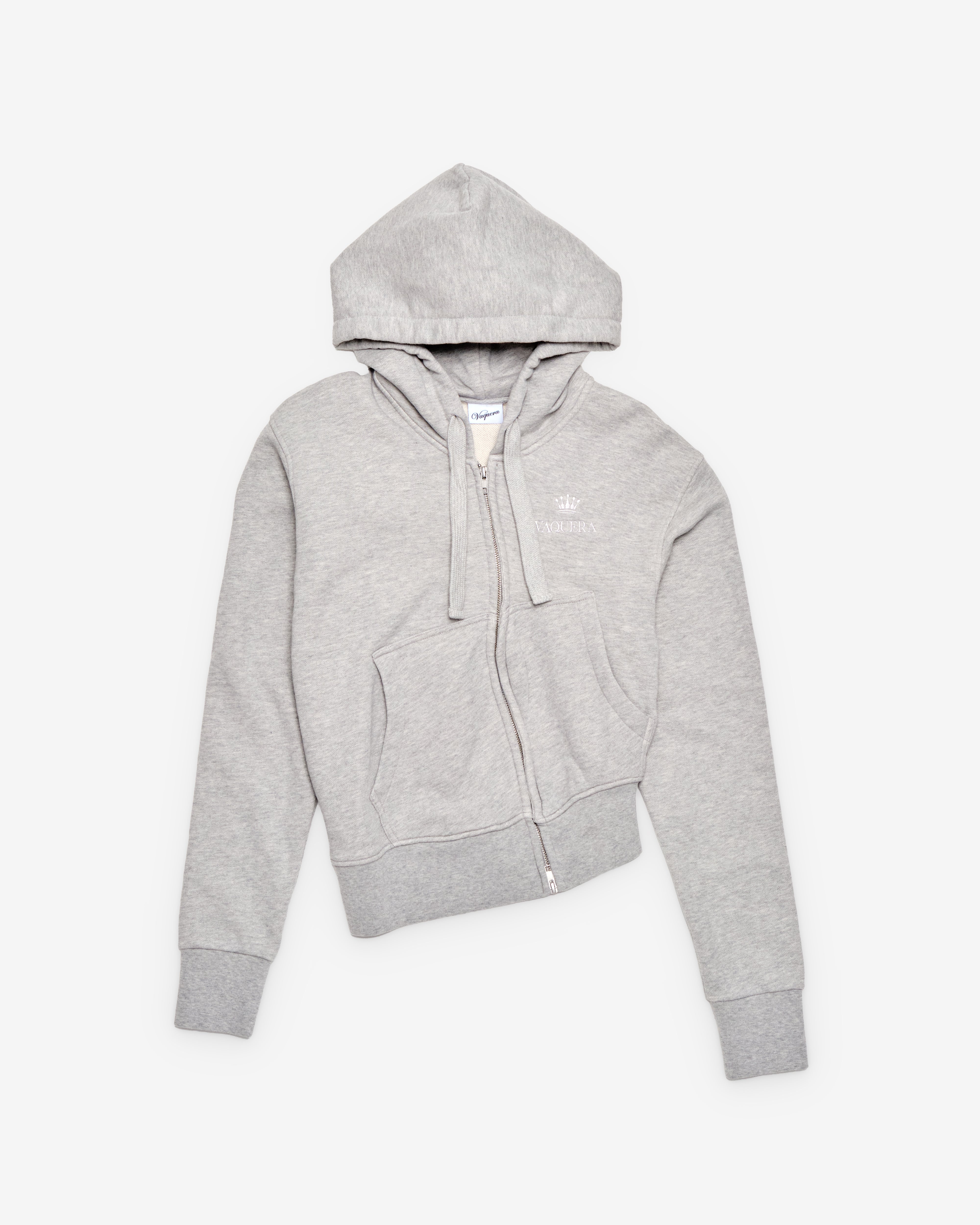 Vaquera: Women's Twisted Hoodie (Grey) | DSMNY E-SHOP