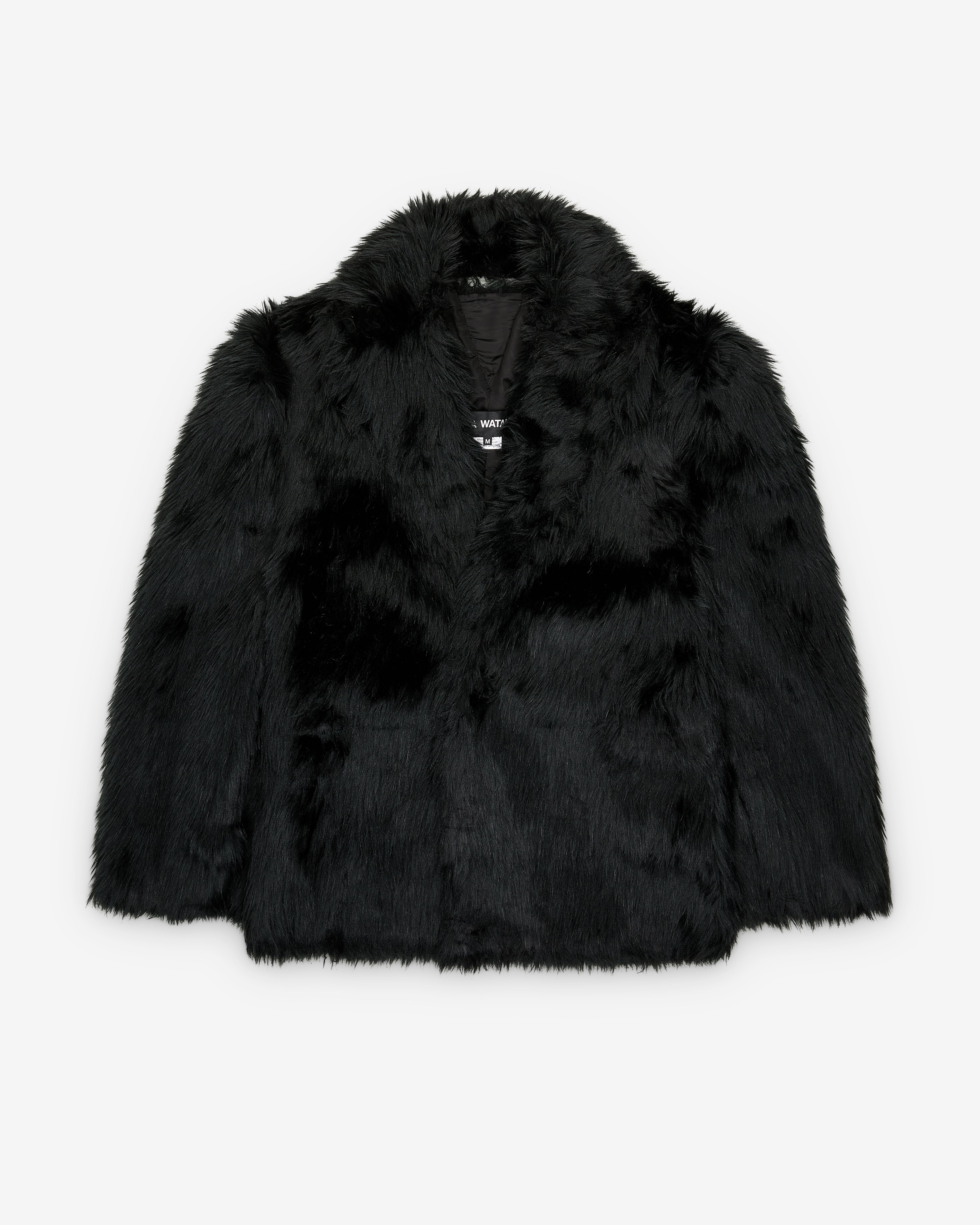 Junya Watanabe: Women's Faux Fur Jacket (Black) | DSMNY E-SHOP
