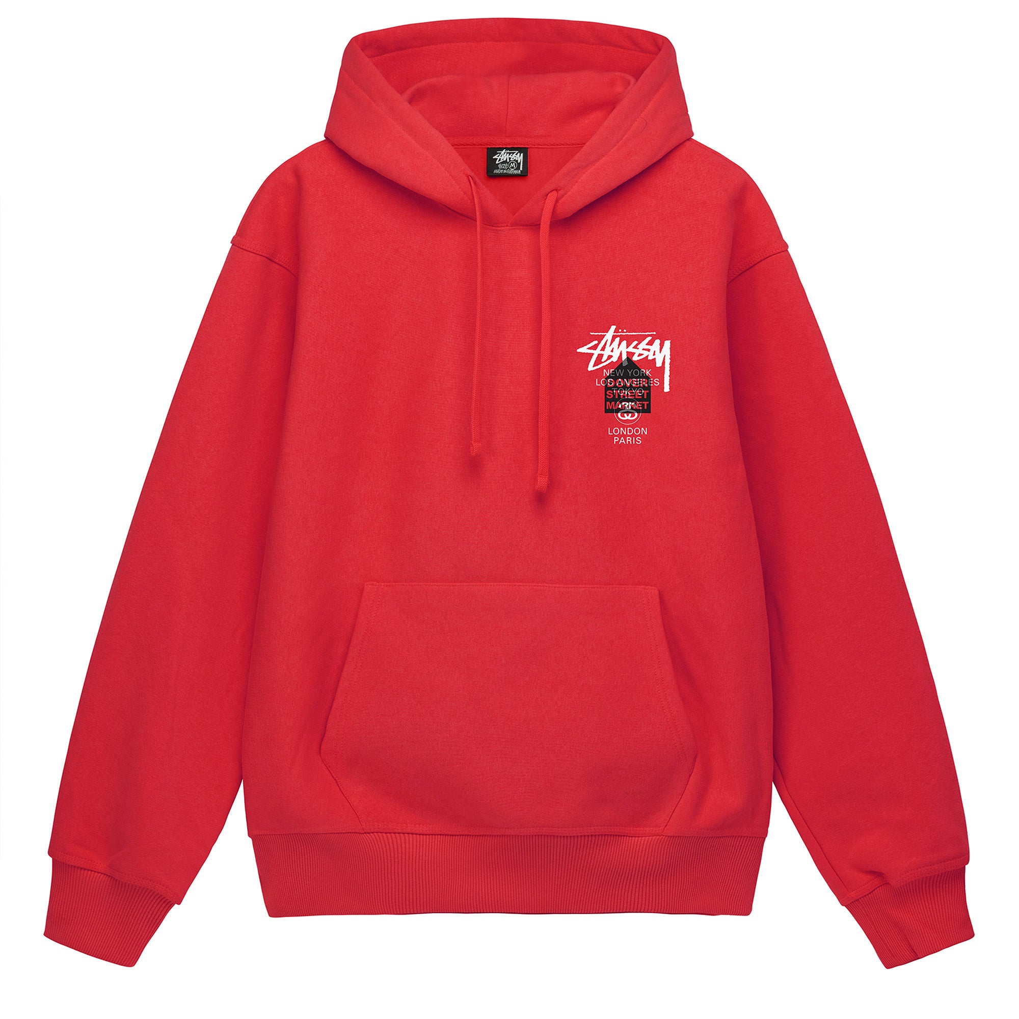 Stüssy: DSM Men's World Tour Hoodie (Dark Red) | DSMNY E-SHOP