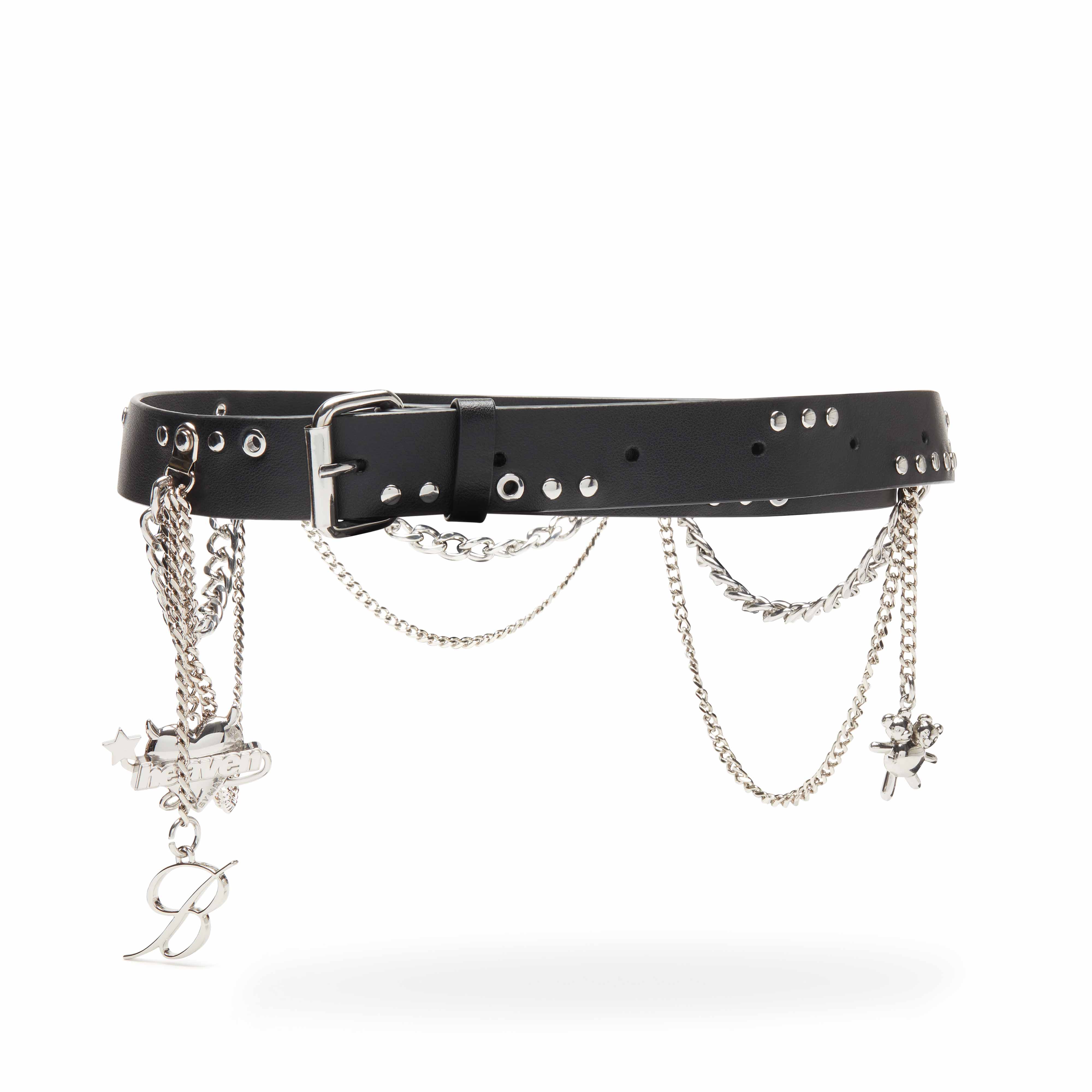 Blumarine by Marc Jacobs - Women's Blumarine Chain Belt - (Black/Silver)